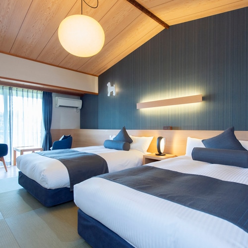 Top floor Japanese modern twin room