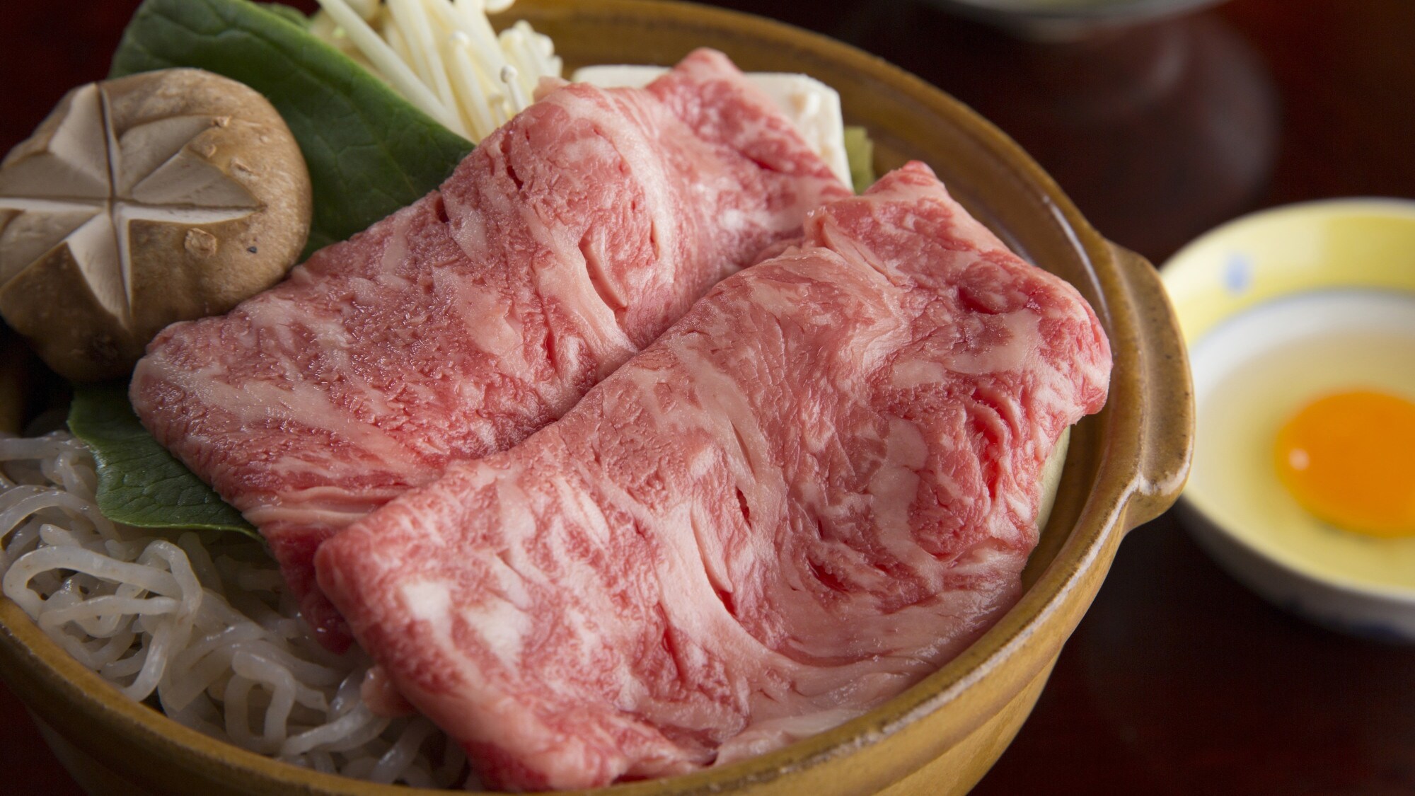 [Dinner example] Sukiyaki made with Gunma's brand beef Akagi beef or Joshu beef