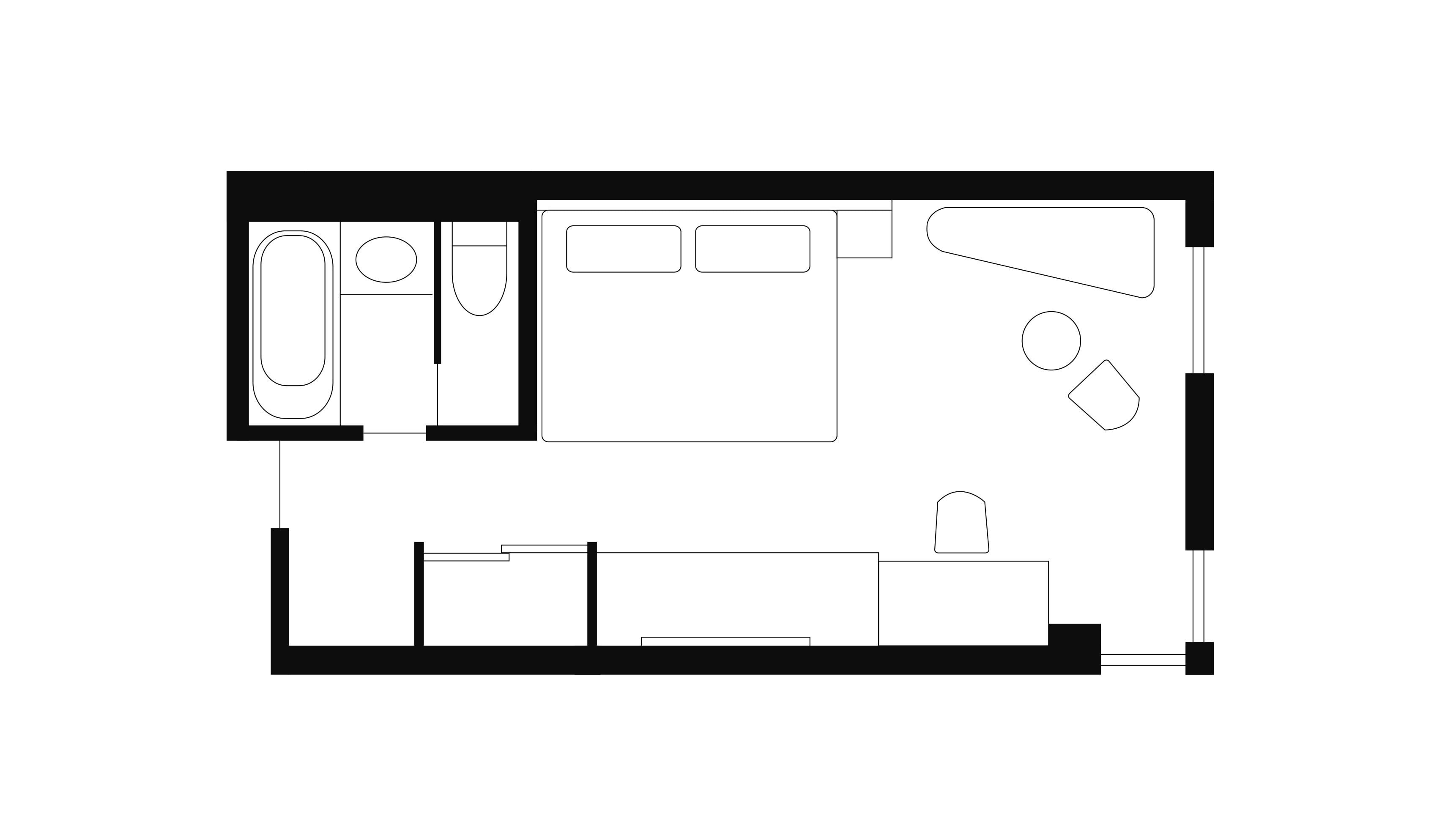 Floor plan: Executive Floor Deluxe Double