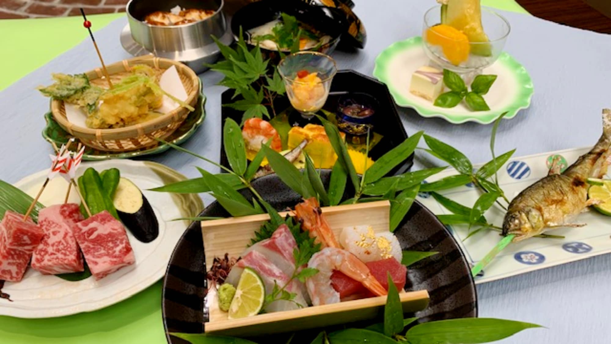 [Extreme Kaiseki] Satisfaction 200%! Chef's whole body such as "Domestic Wagyu beef teppanyaki" and "4 kinds of sashimi" <Highest kaiseki>
