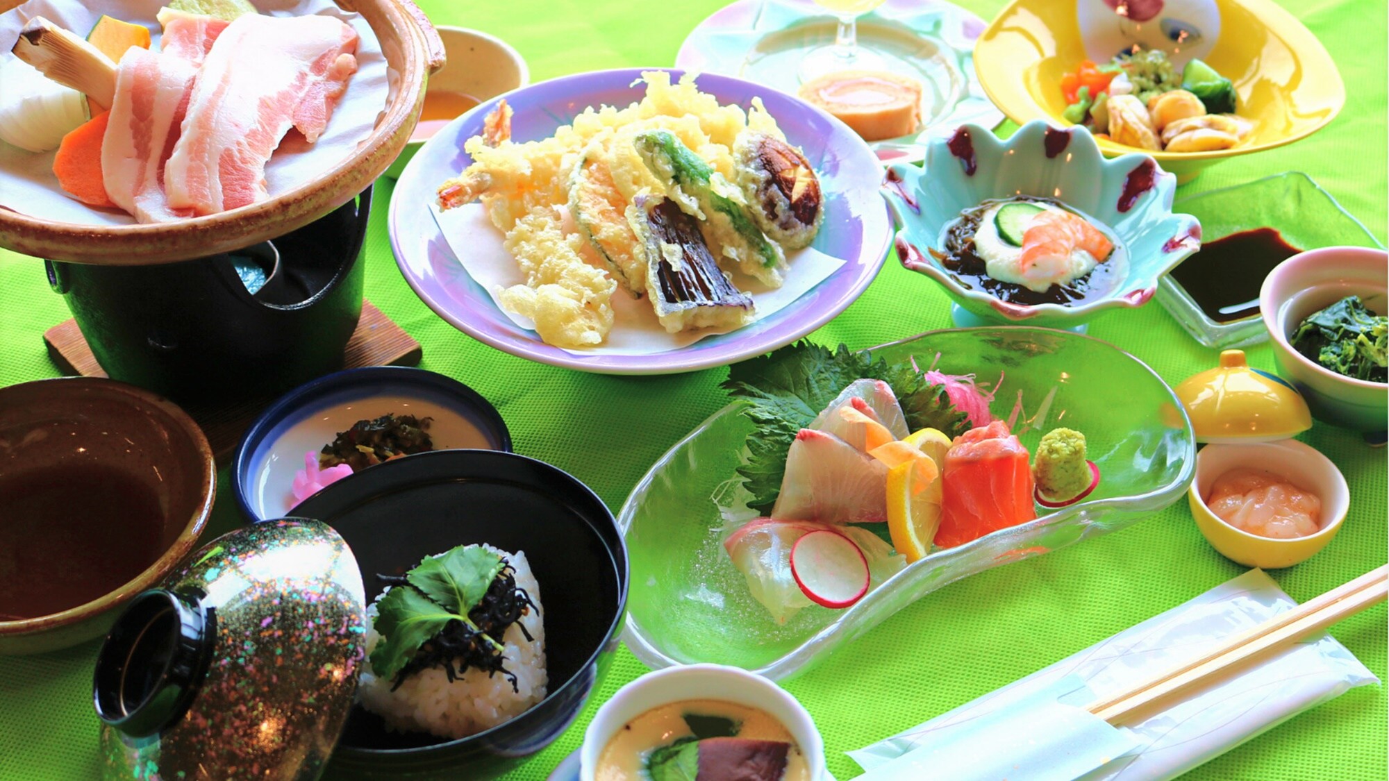 [Dinner example] We will prepare a dinner where you can enjoy delicious seasonal dishes.