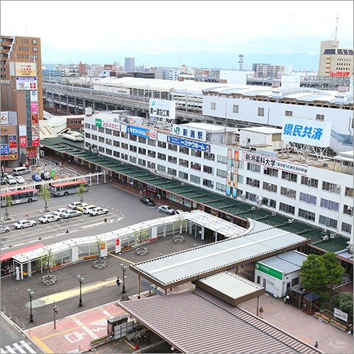 Niigata Station as seen from the hotel