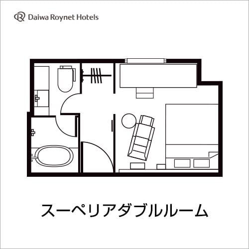 Superior double room layout