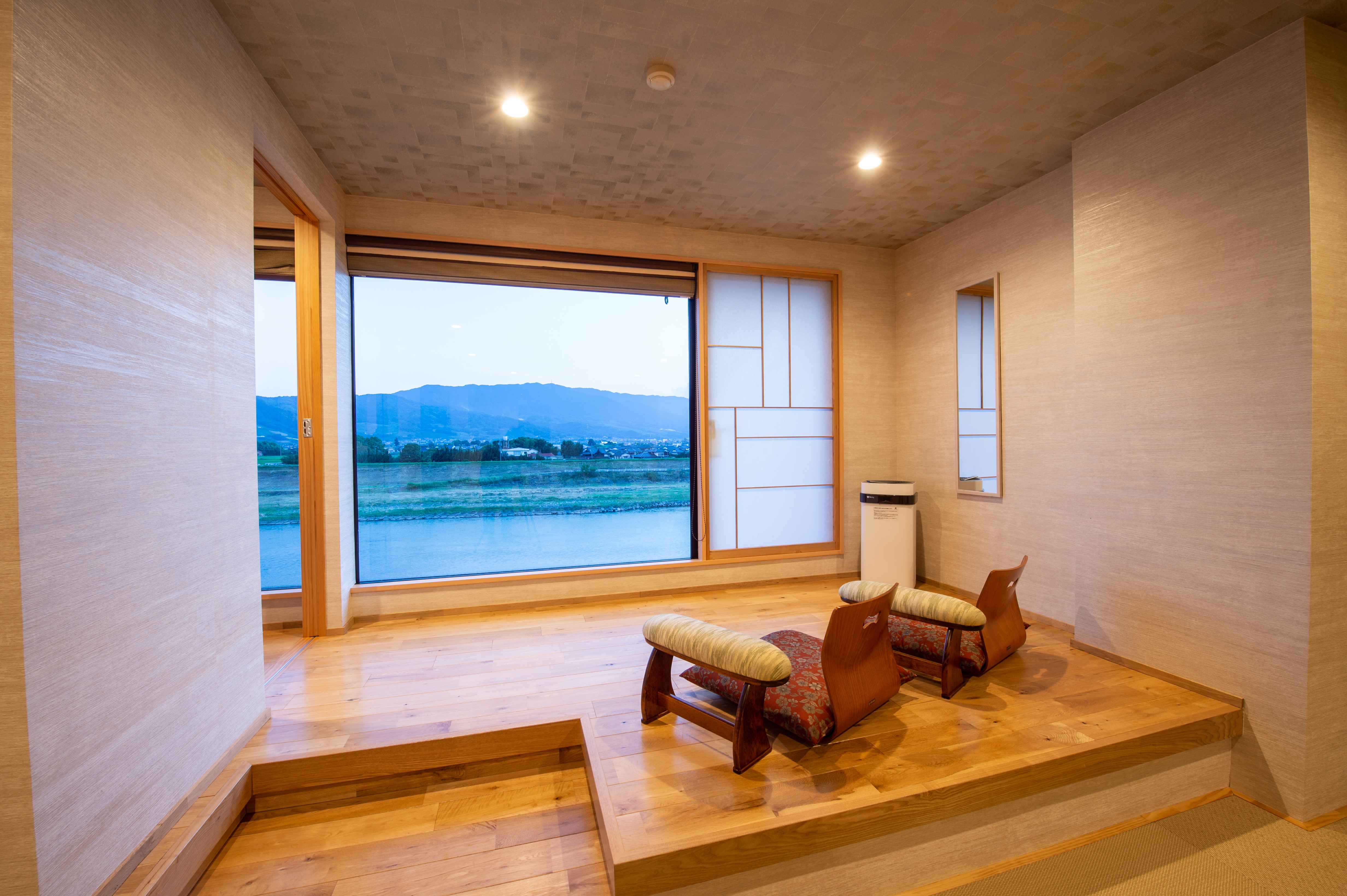 An example of a river view suite