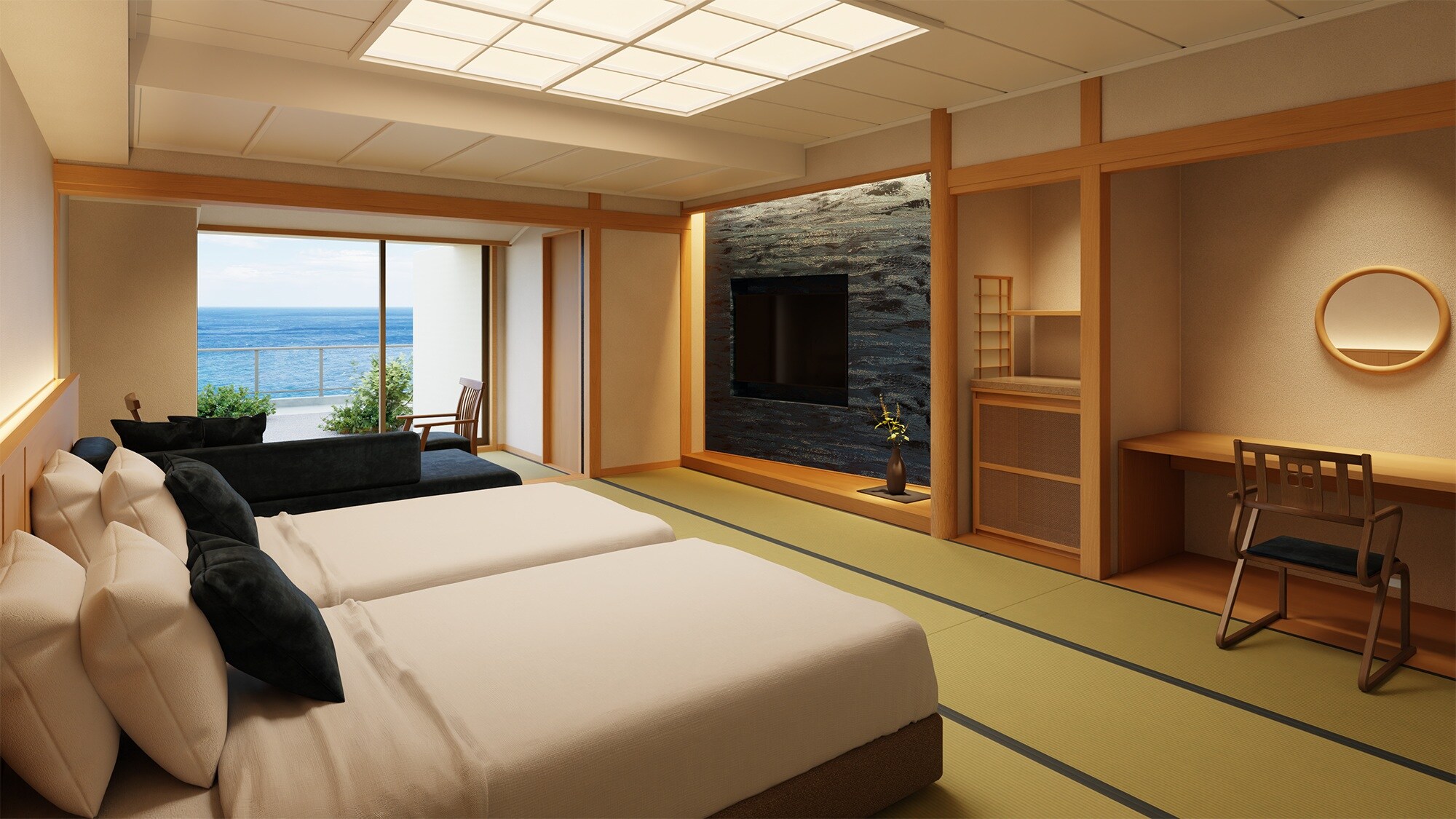 [ปานกลาง] อ่างอาบน้ำกลางแจ้งพร้อมวิวทะเลจากแหล่งน้ำ