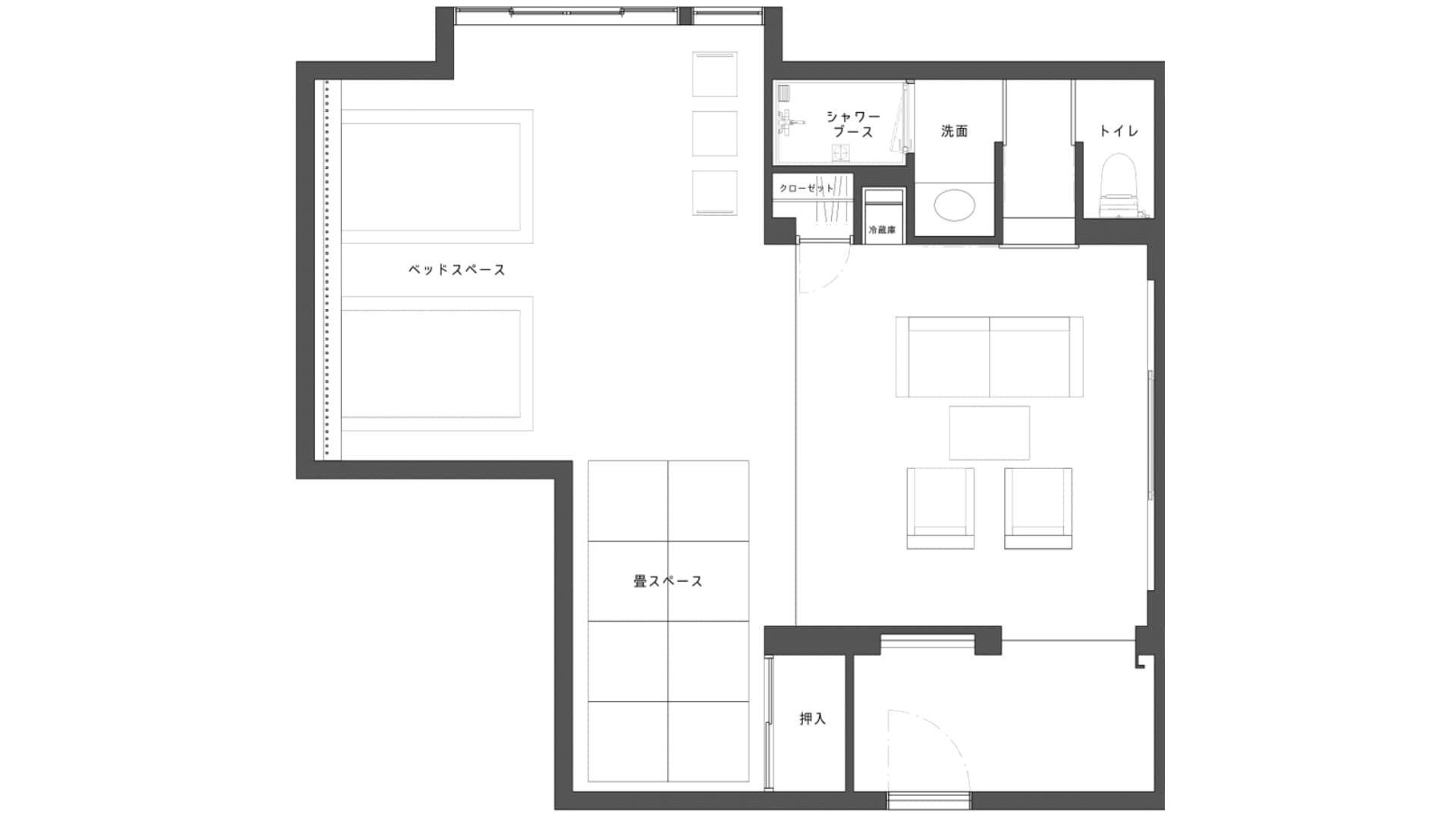 Special room “Ruri” floor plan