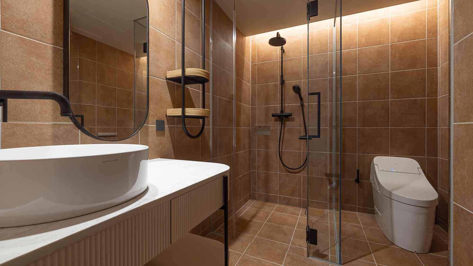 [Deluxe Twin/with open-air hot spring bath] Bathroom