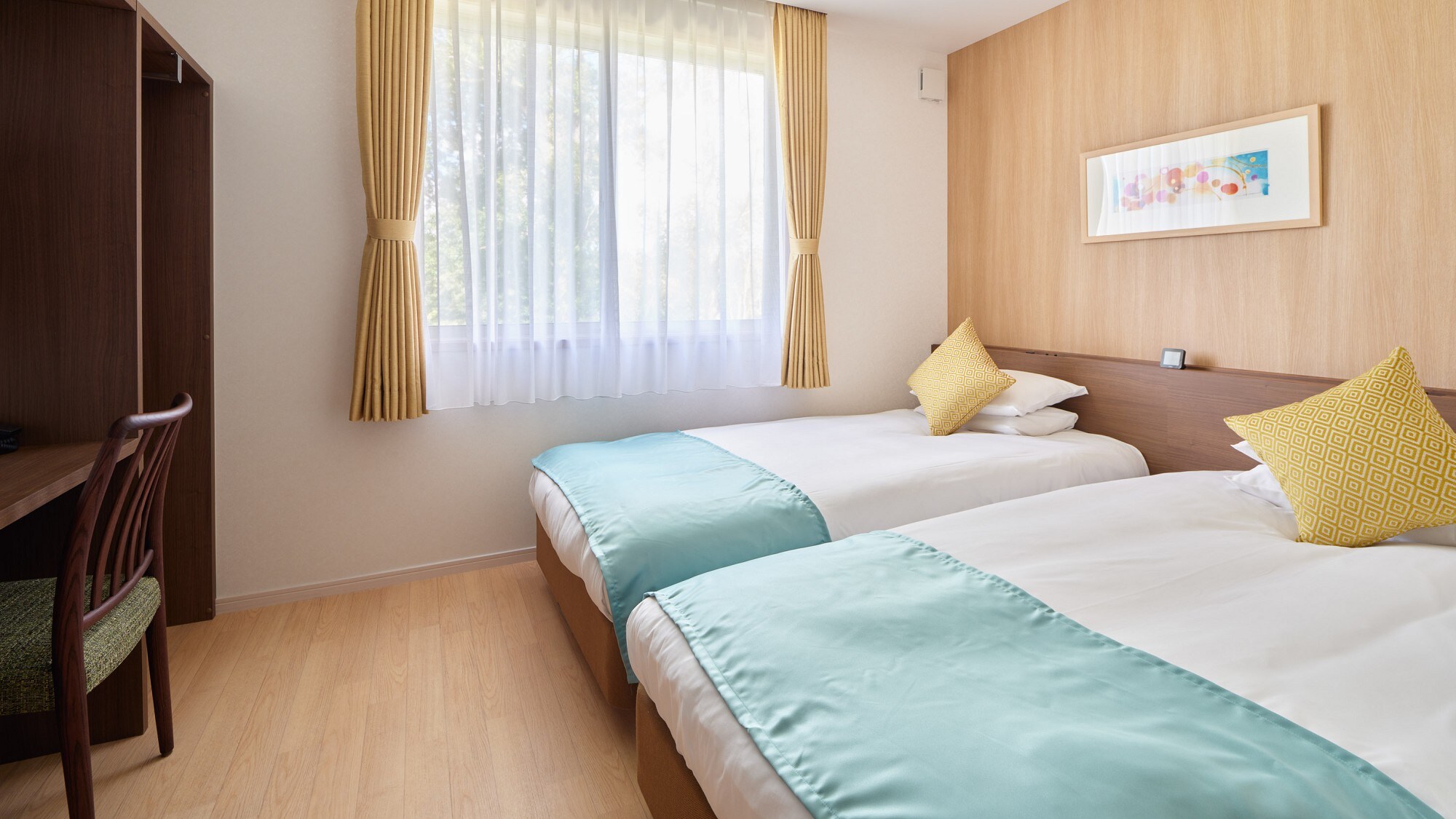 [Casablanca standard twin (room for small dogs only)] Simple and compact 19 square meters room