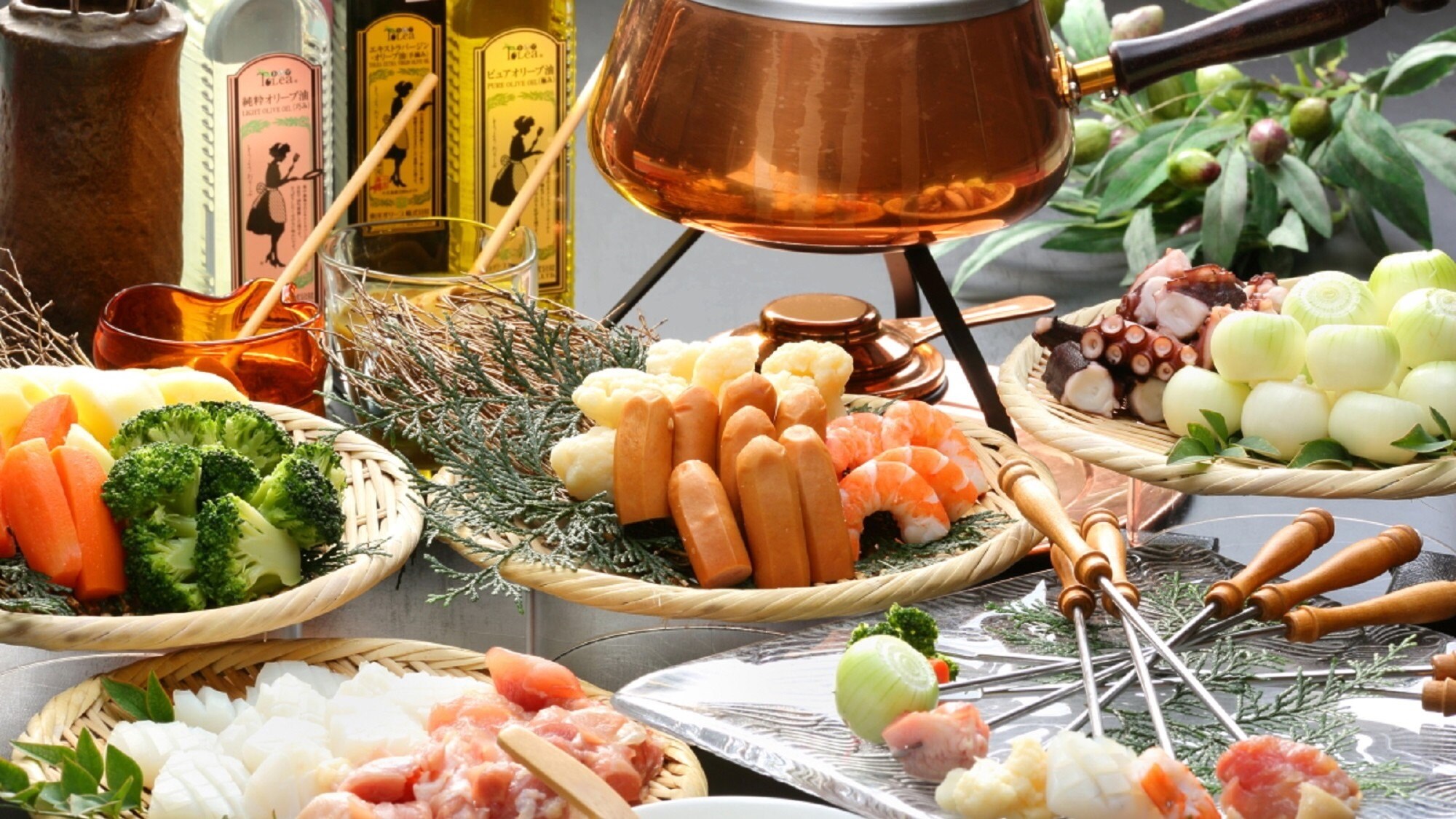 The definitive edition of Shodoshima gourmet! Olive oil fondue
