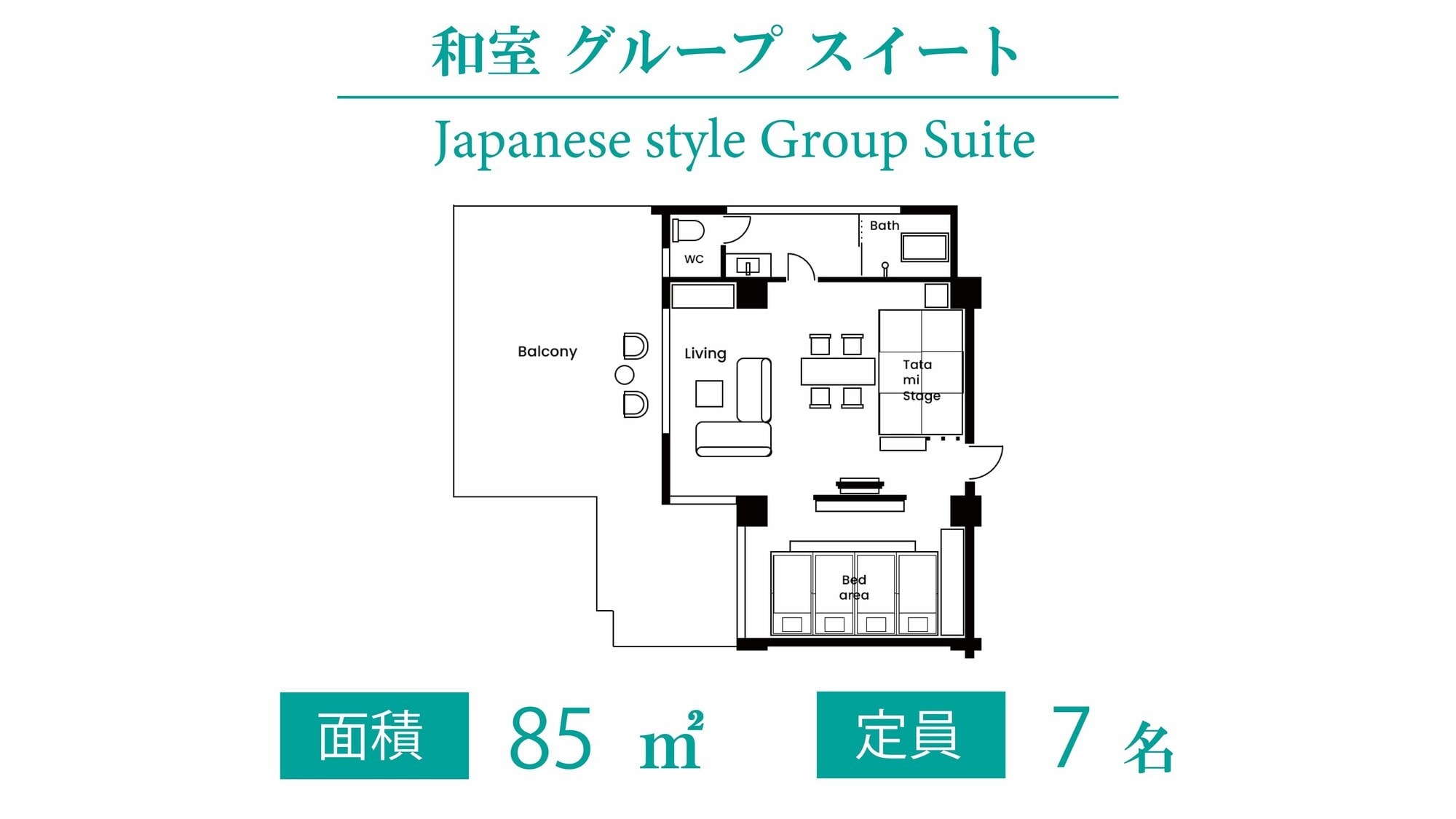 Suite grup bergaya Jepang