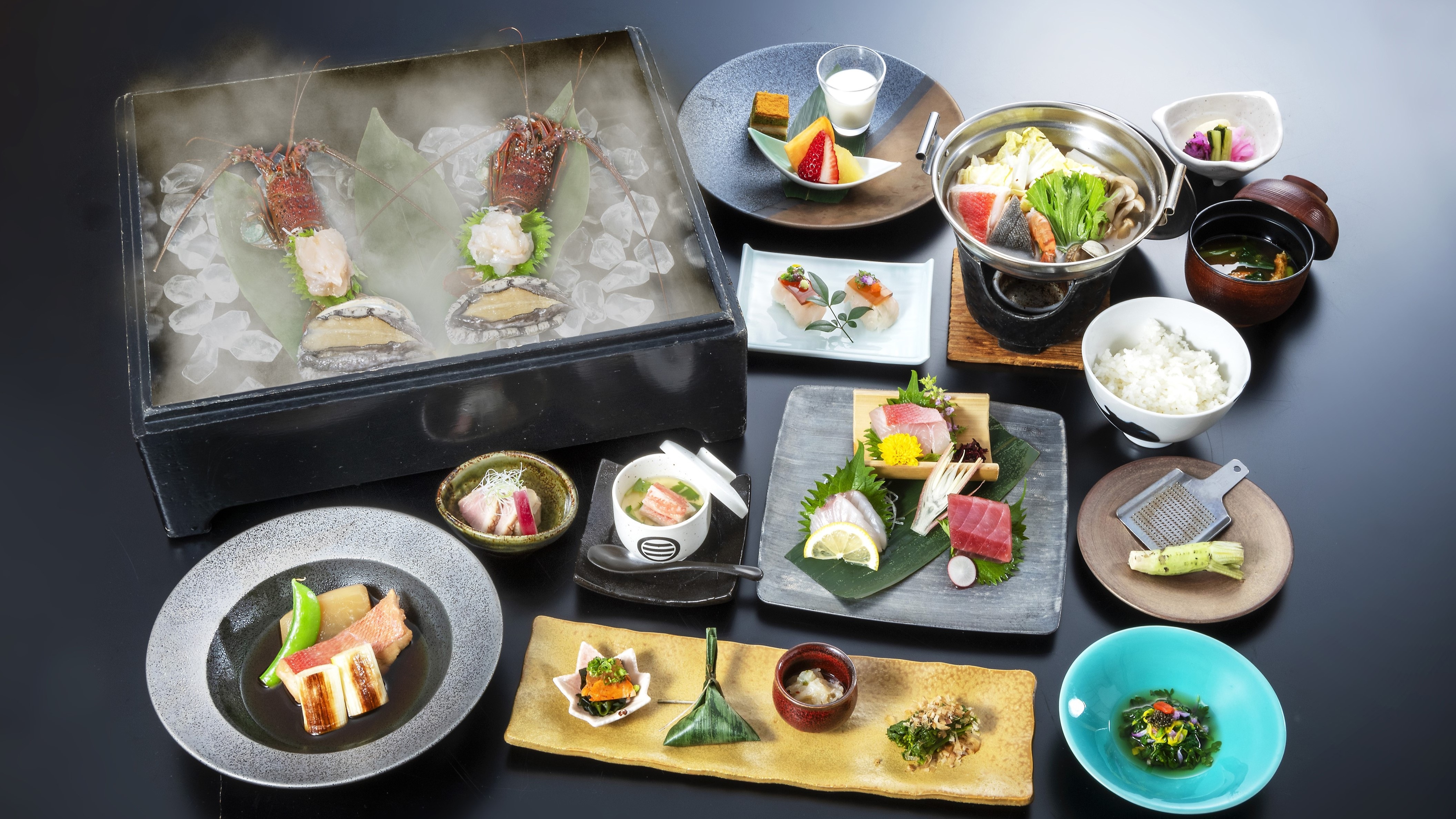 [Ryugu Kaiseki] Chúng tôi cũng cung cấp các món ăn được hiển thị trong hình cùng với các món ăn theo mùa khác.
