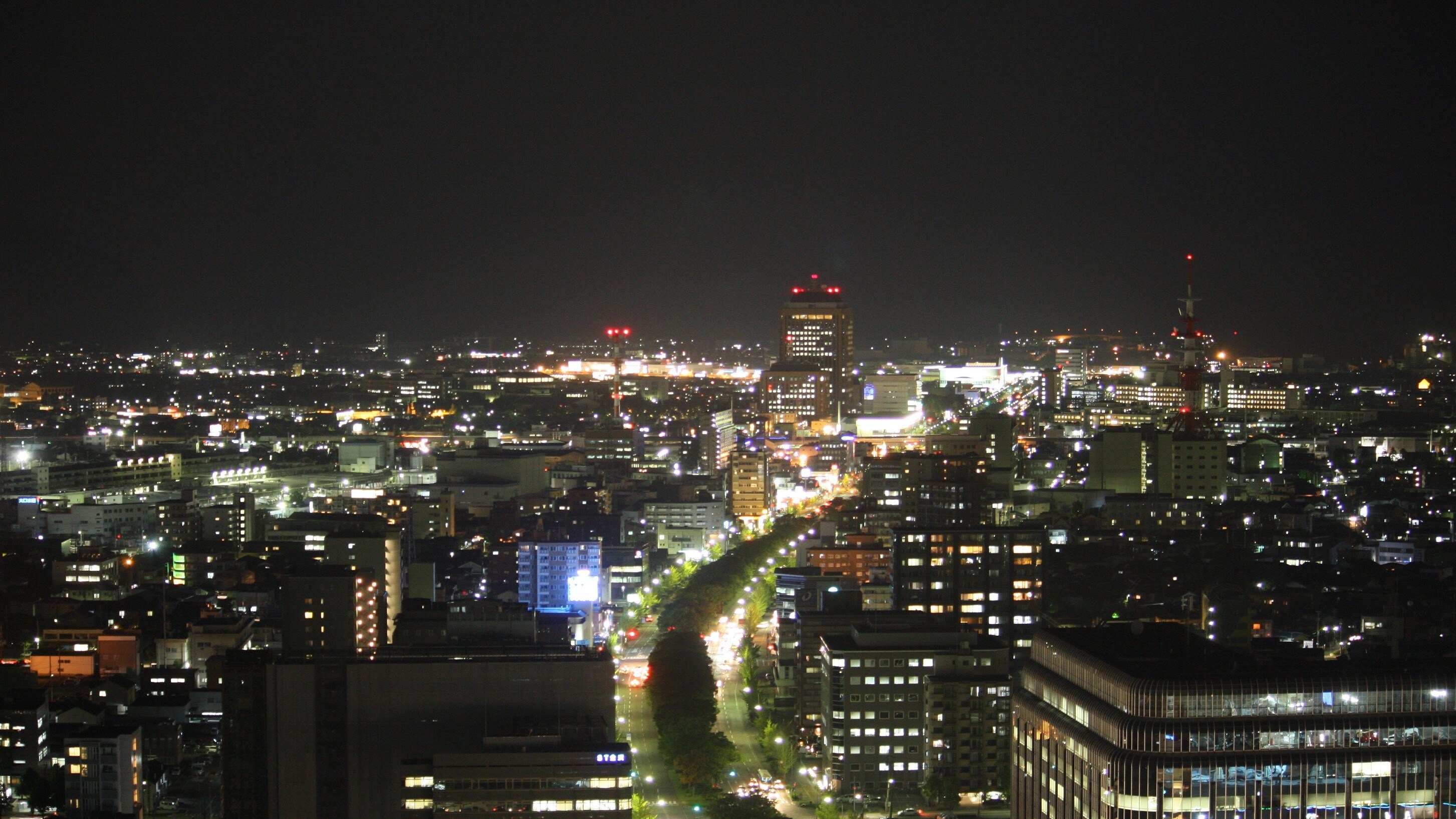 Night view of Kanazawa from your room (example)