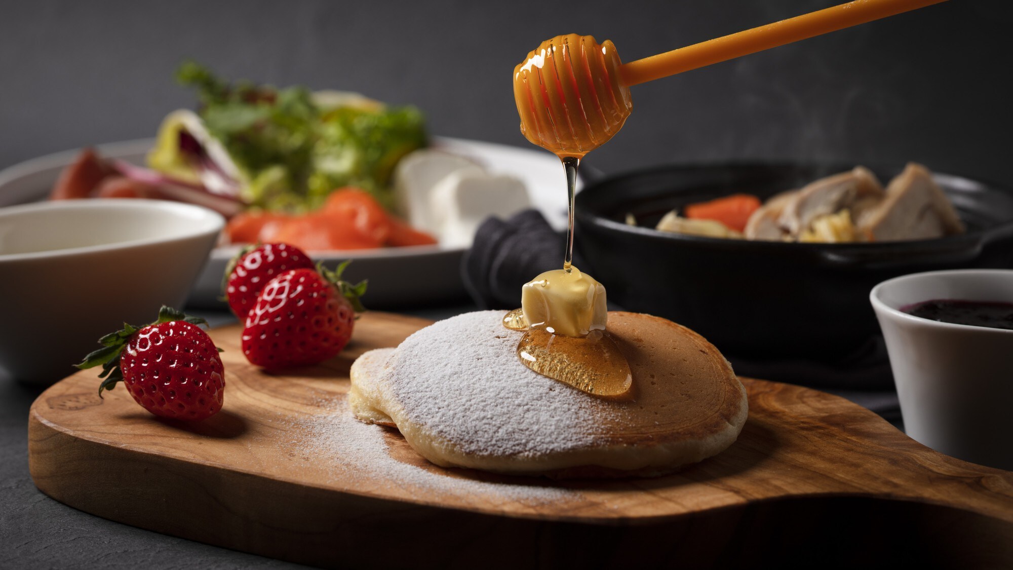 Buffet sáng: Ví dụ trình bày món ăn phương Tây