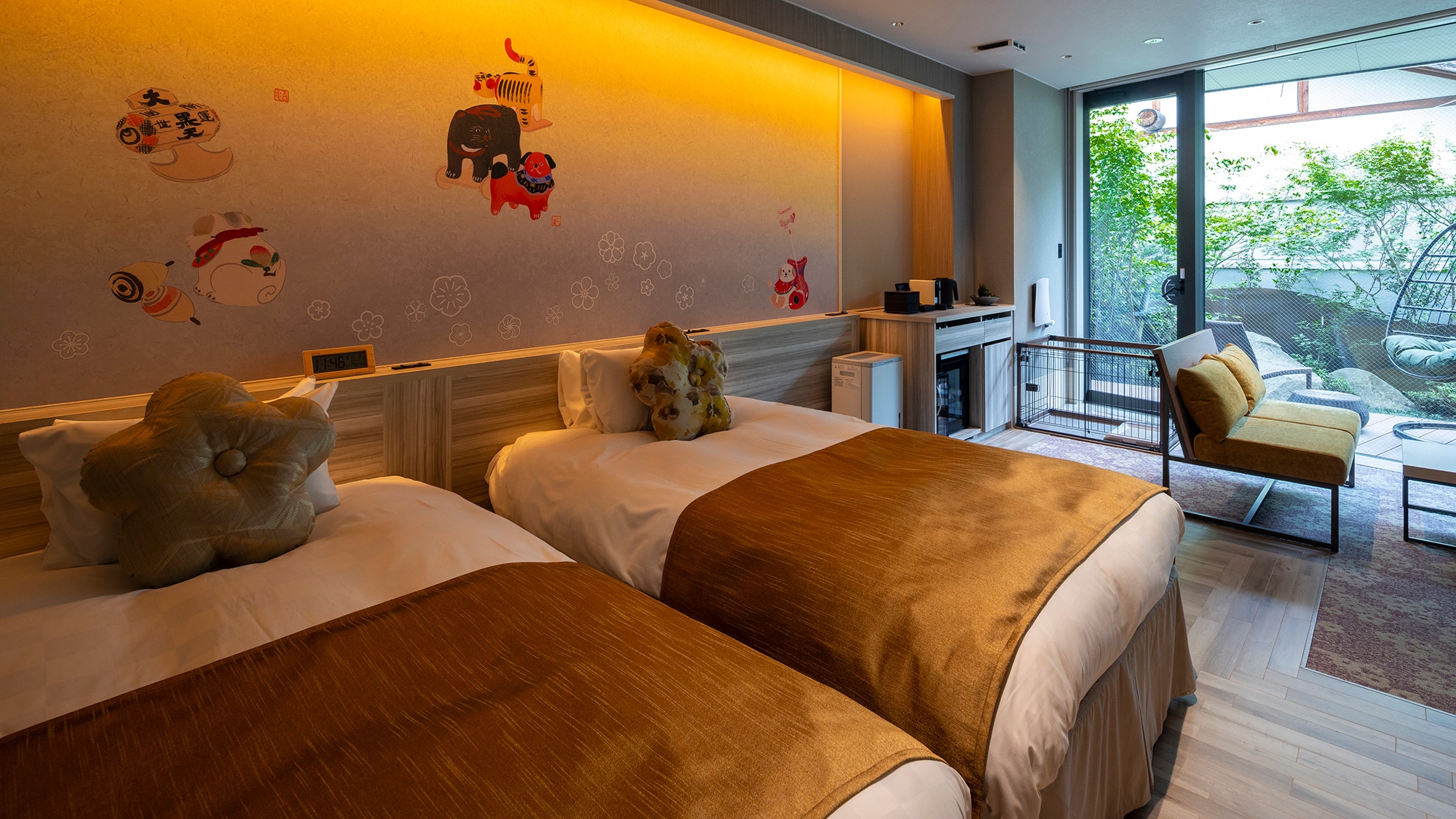 [Bettei Toraume] A relaxing Japanese modern setting based on the concept of Konpira dog