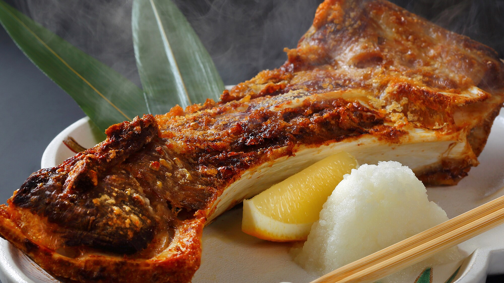 Grilled tuna collar