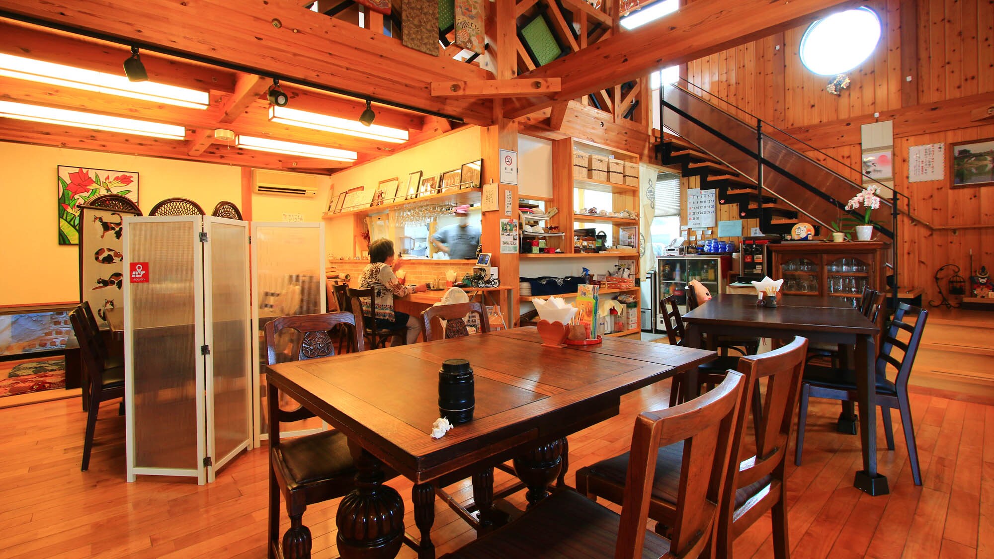 Inside the restaurant