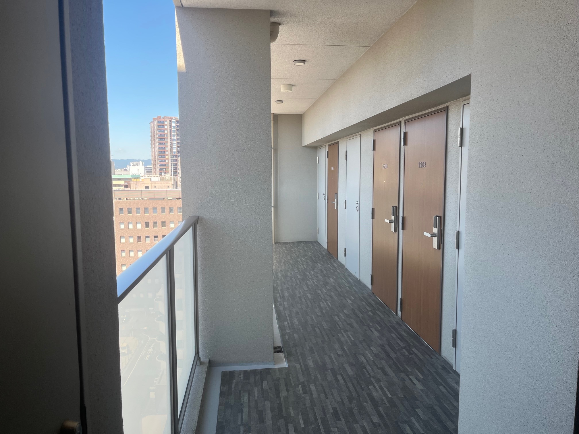 Outside corridor in front of the room