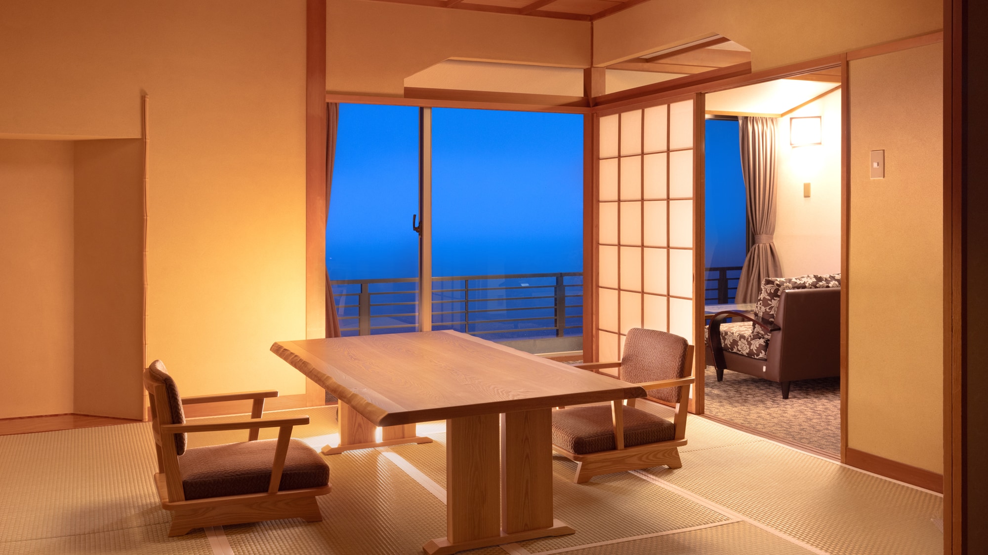 8 tikar tatami + 6 tikar tatami (Pemandangan laut)