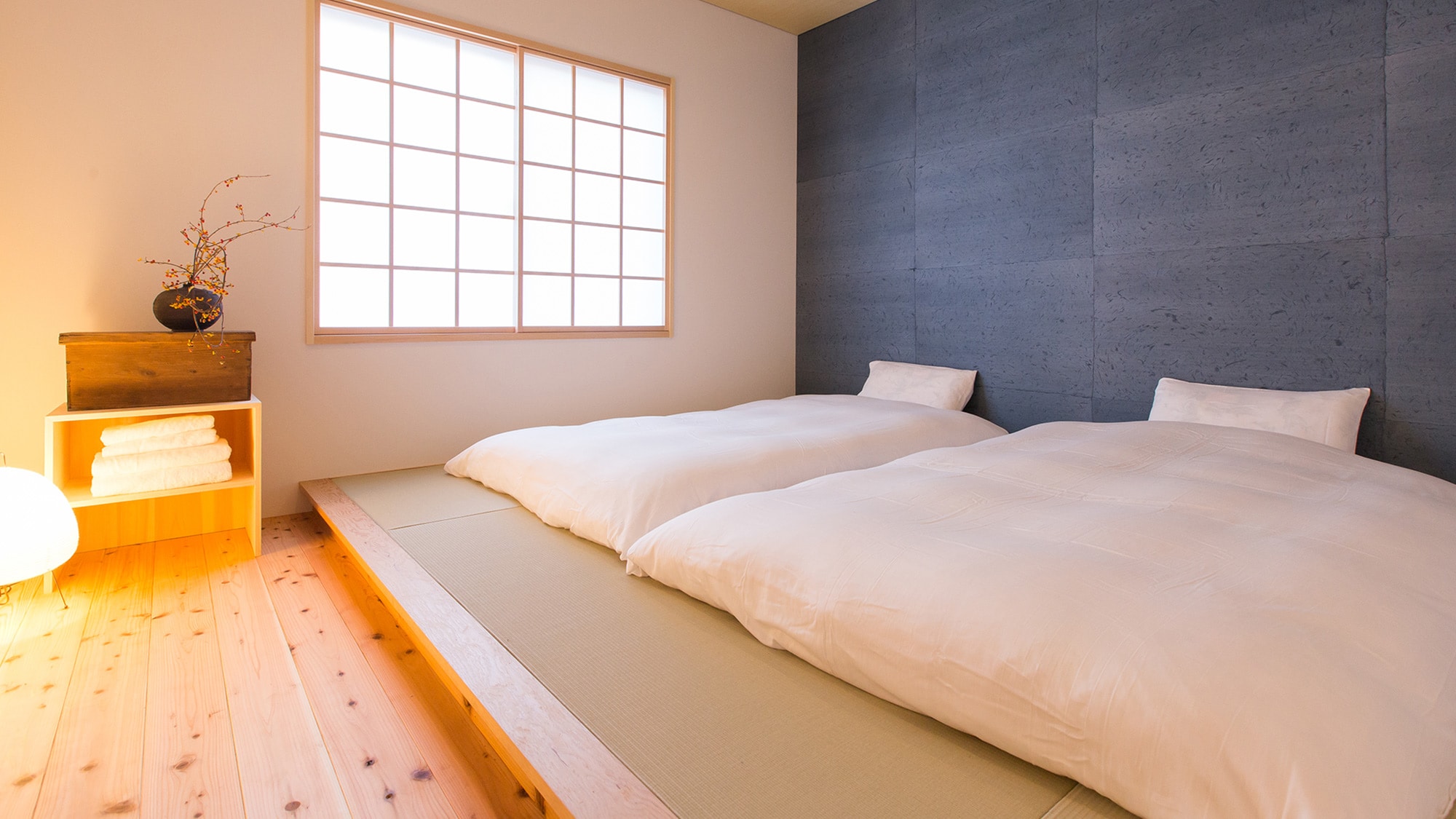 ・A bedroom with the warmth and cleanliness of a Japanese-style room