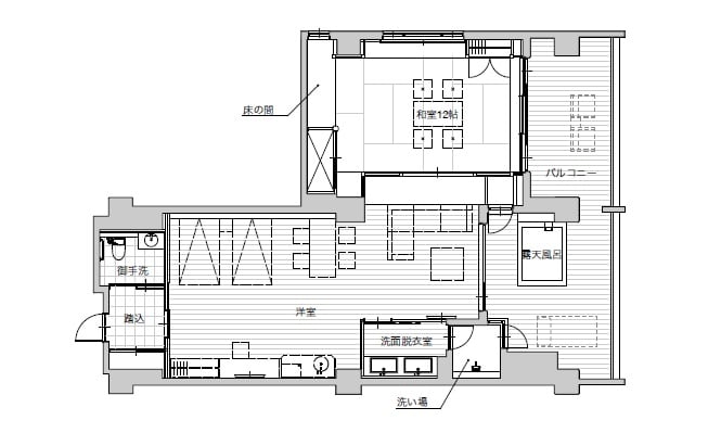 Premium suite floor plan