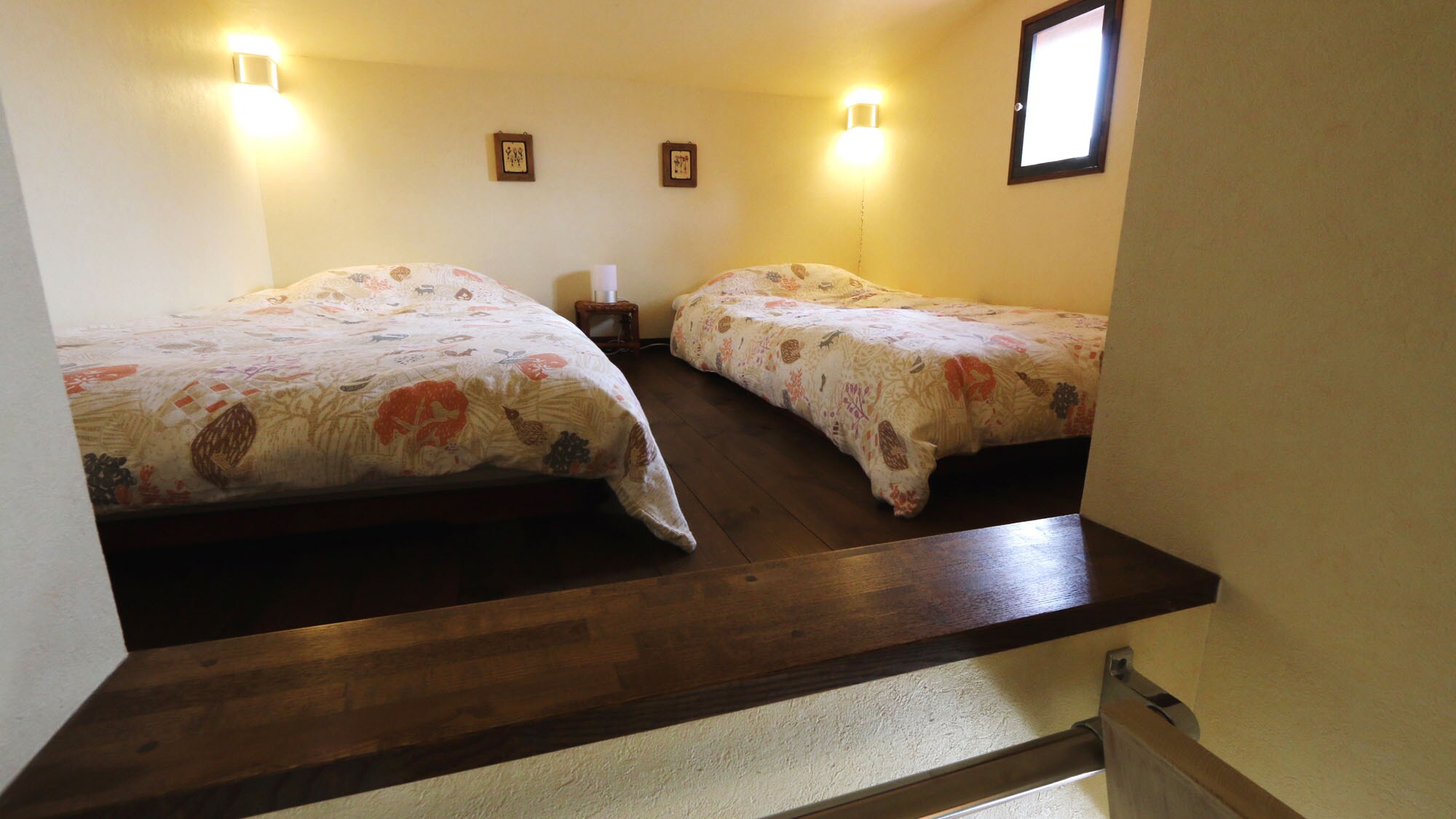 Western-style room with loft * Climb the room ladder to find a secluded bedroom...*