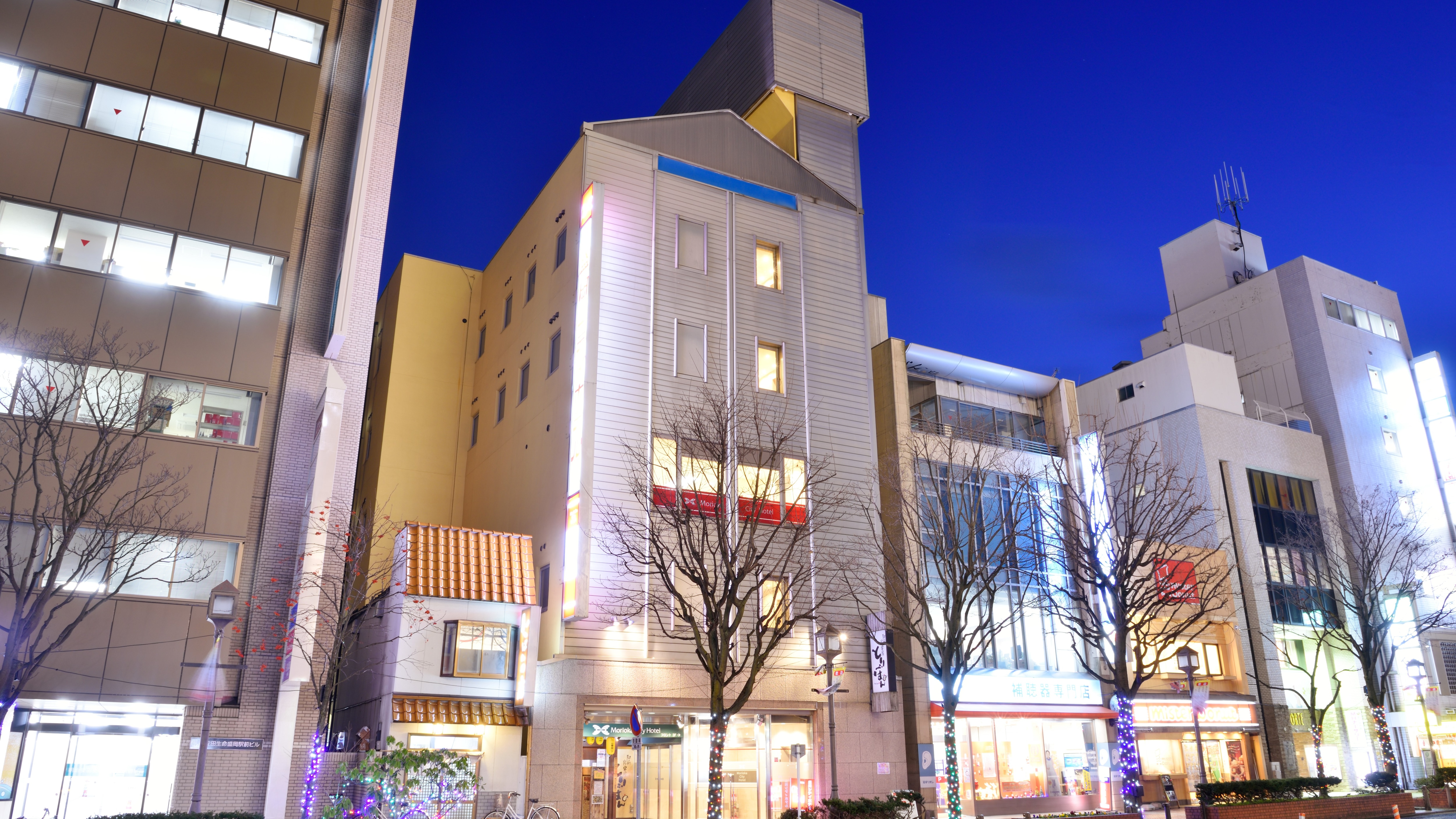 [盛冈城市酒店] 从JR盛冈站步行2分钟。入住时间 15:00 / 退房时间 11:00