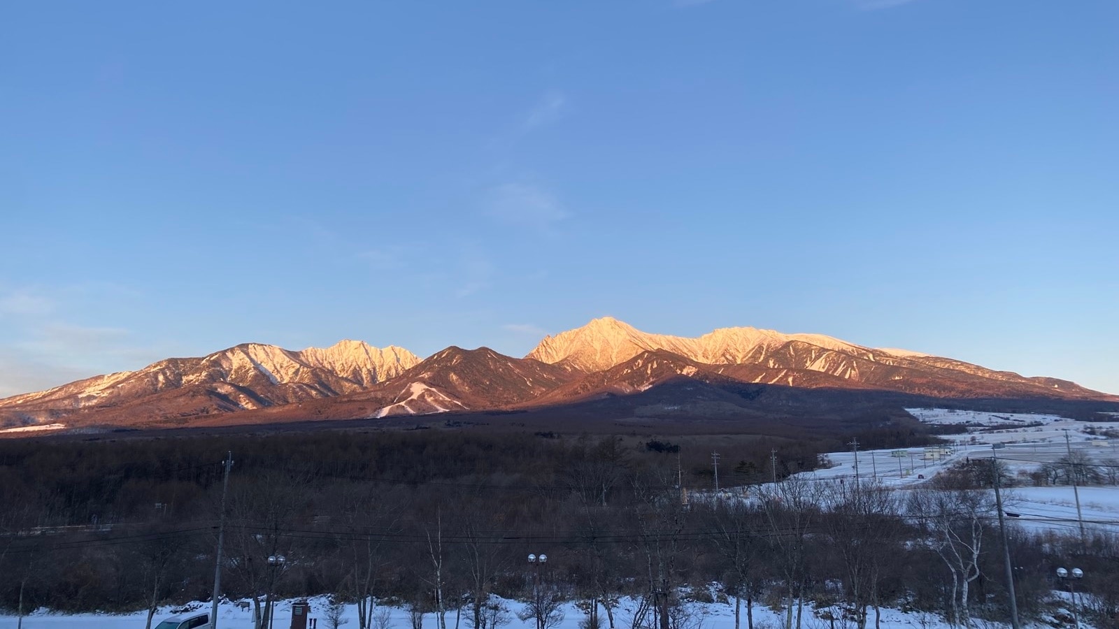 Yatsugatake-winter seen from the twin room