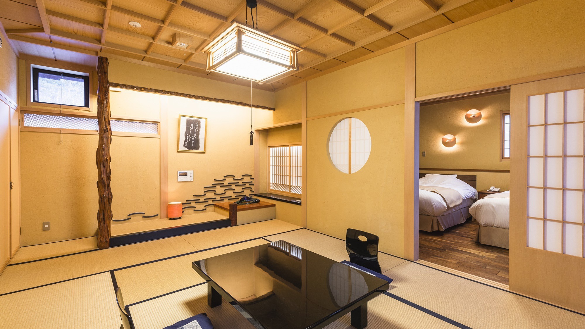 [Ruang Spesial "Keigetsu no Ma"] Kamar tamu yang diberi nama sesuai penulis hebat yang menyukai area ini. Silakan menikmati waktu kekekalan.