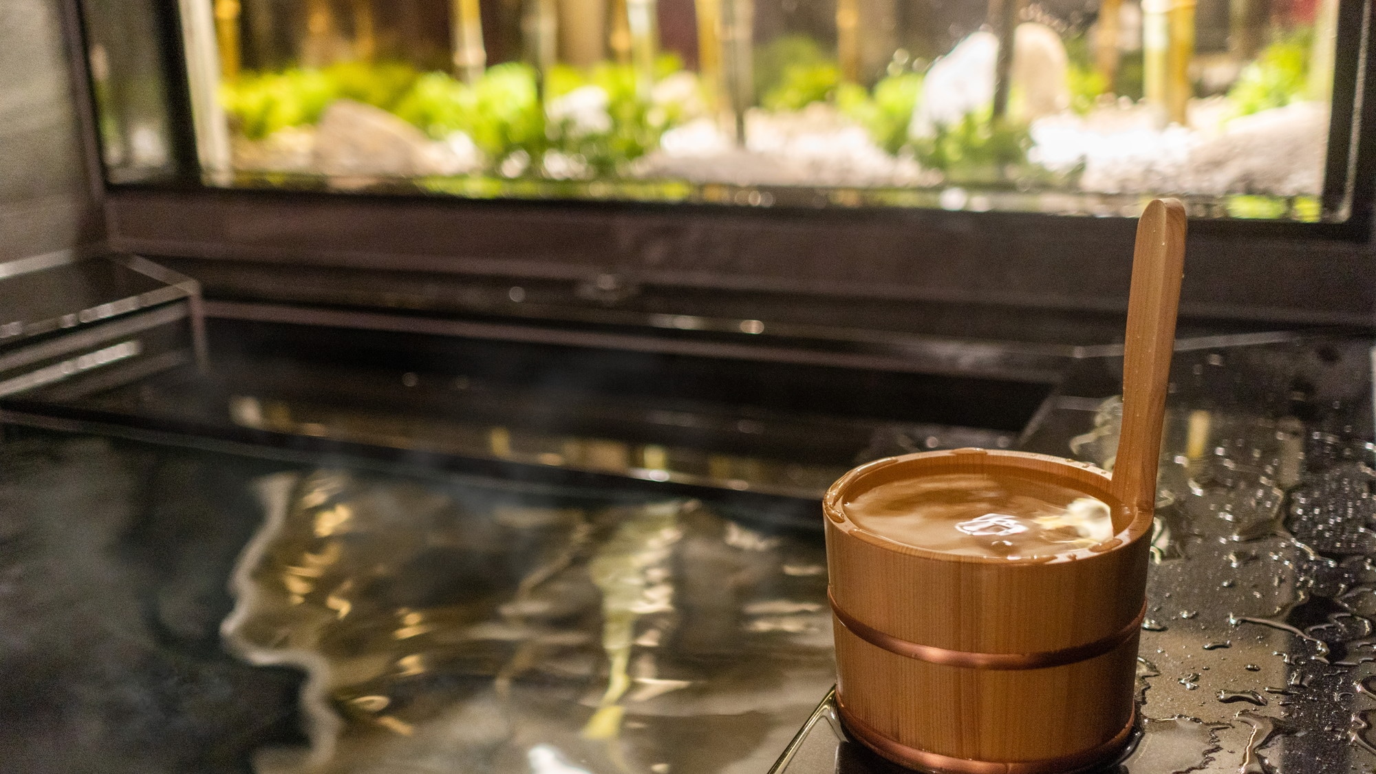 Enjoy a relaxing time in the hot springs