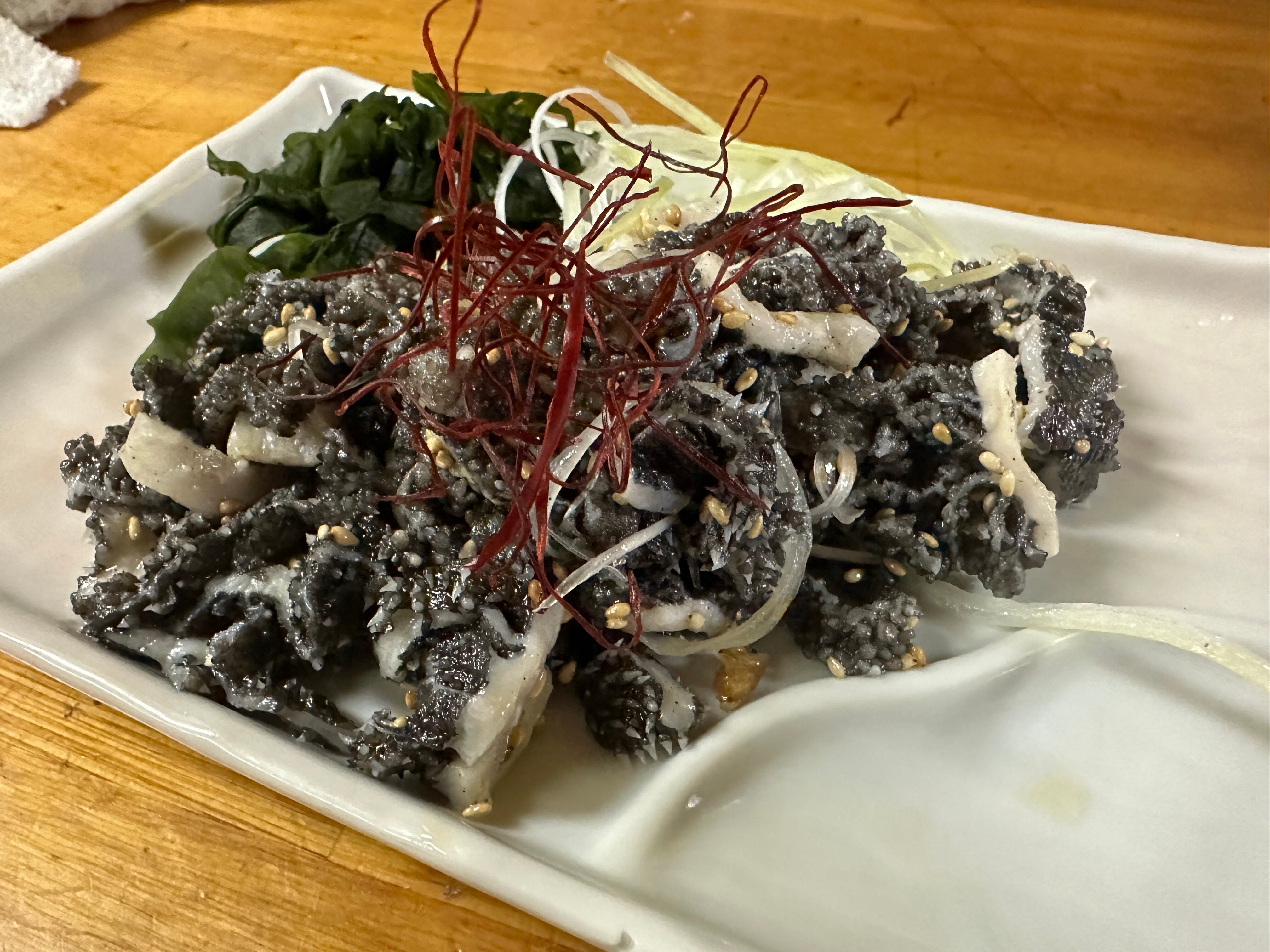 牛肉 omasum 生鱼片