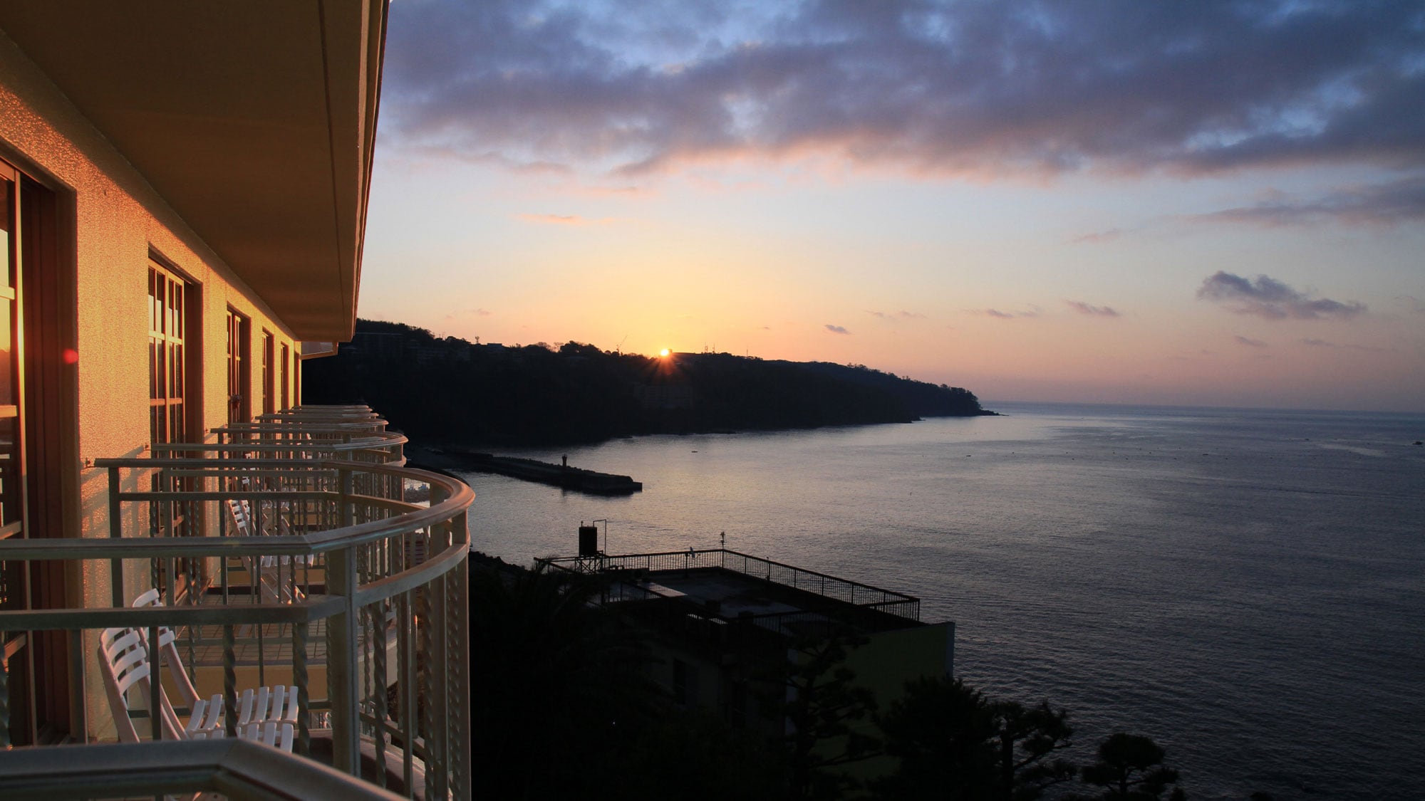 View from the guest room - sunrise