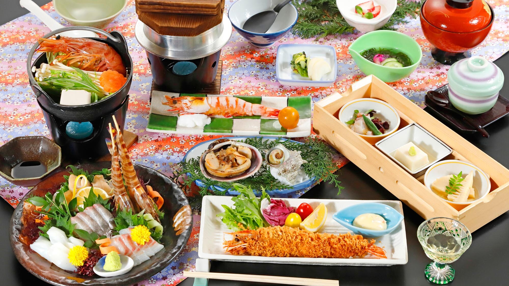 [Dinner: Isoka Gozen] A seafood course where you can enjoy the seafood of the Chita Peninsula at a reasonable price
