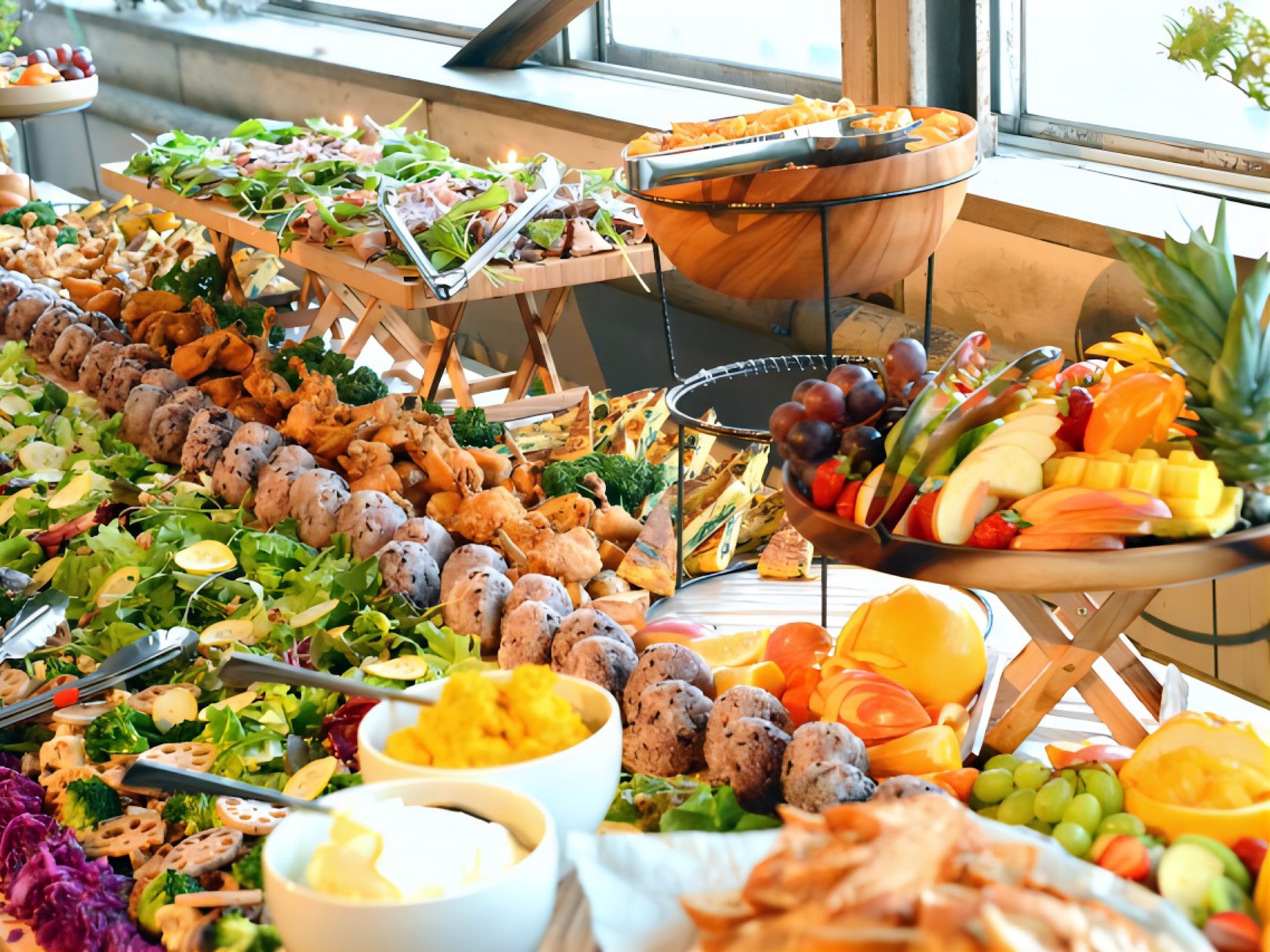 A breakfast buffet that brings together "Japanese food, Western food, and Setouchi" centered on the chef's special egg dishes.