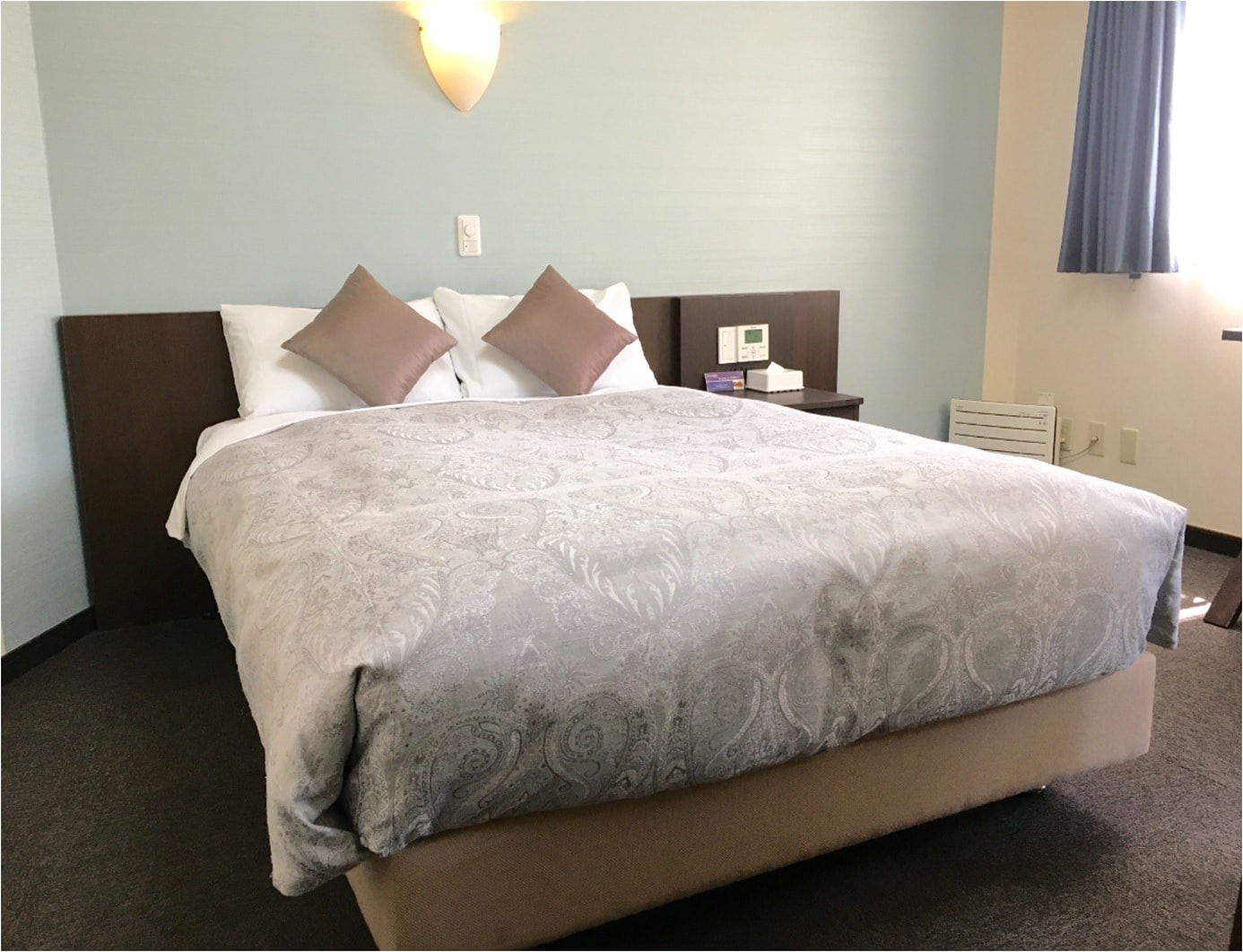 Double room with a soft atmosphere