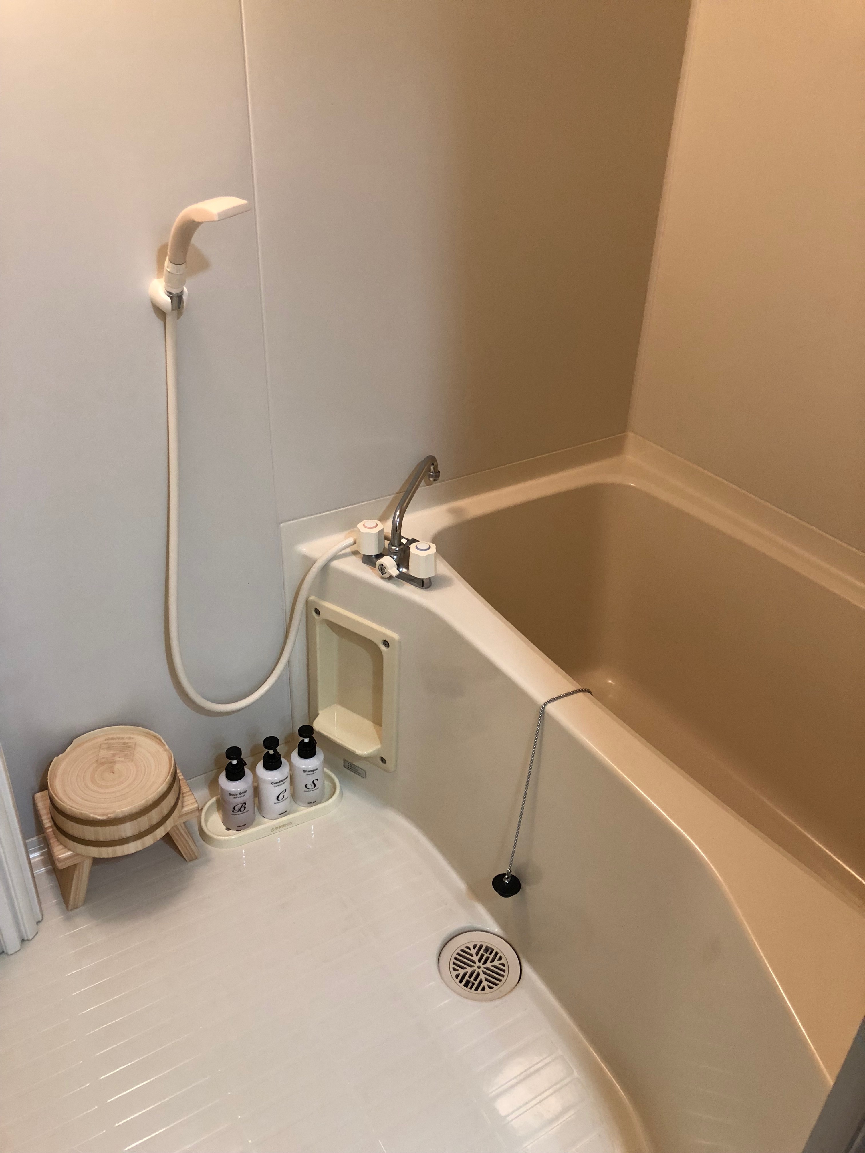 All rooms are equipped with a unit bath