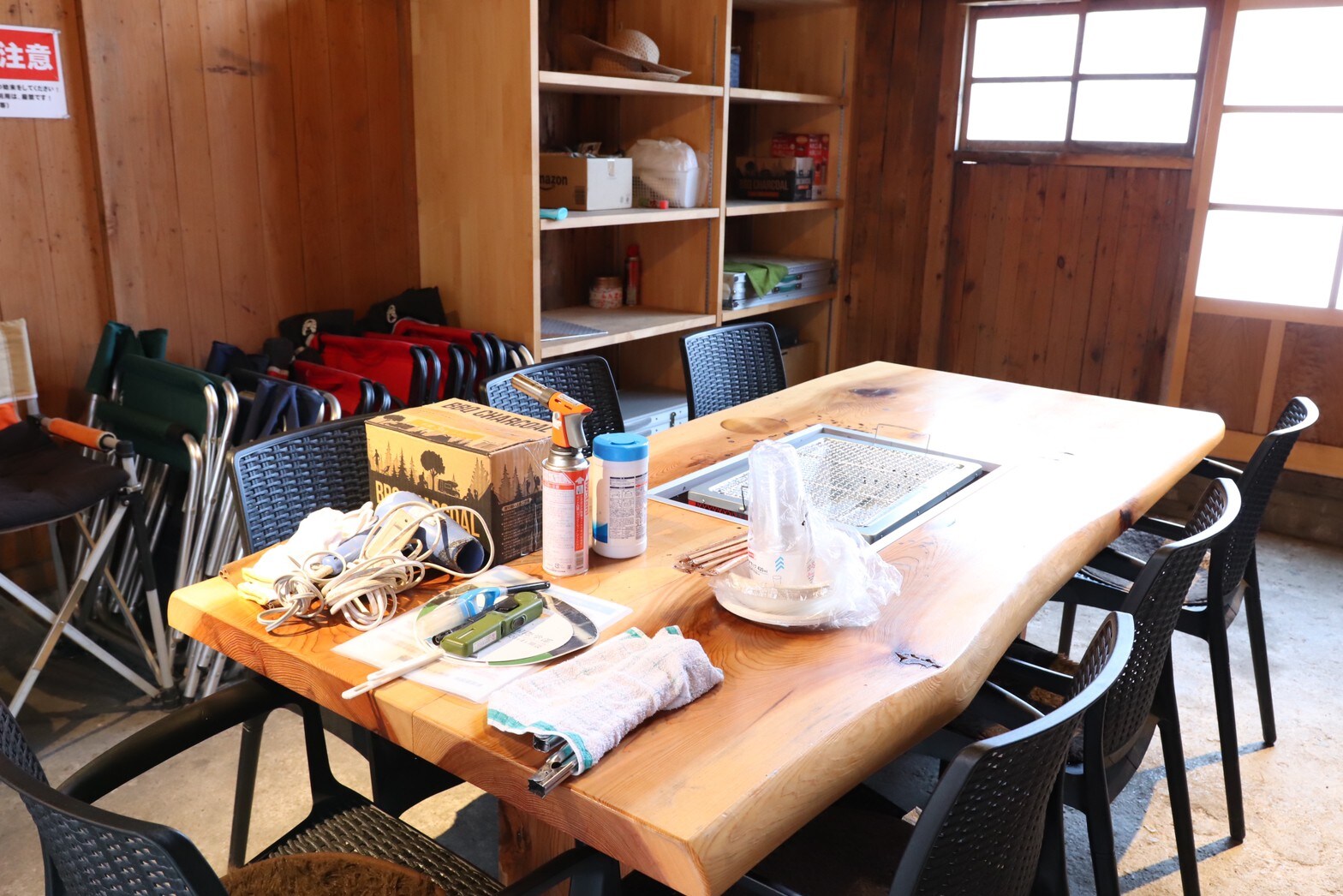 BBQ building is safe even in the rain