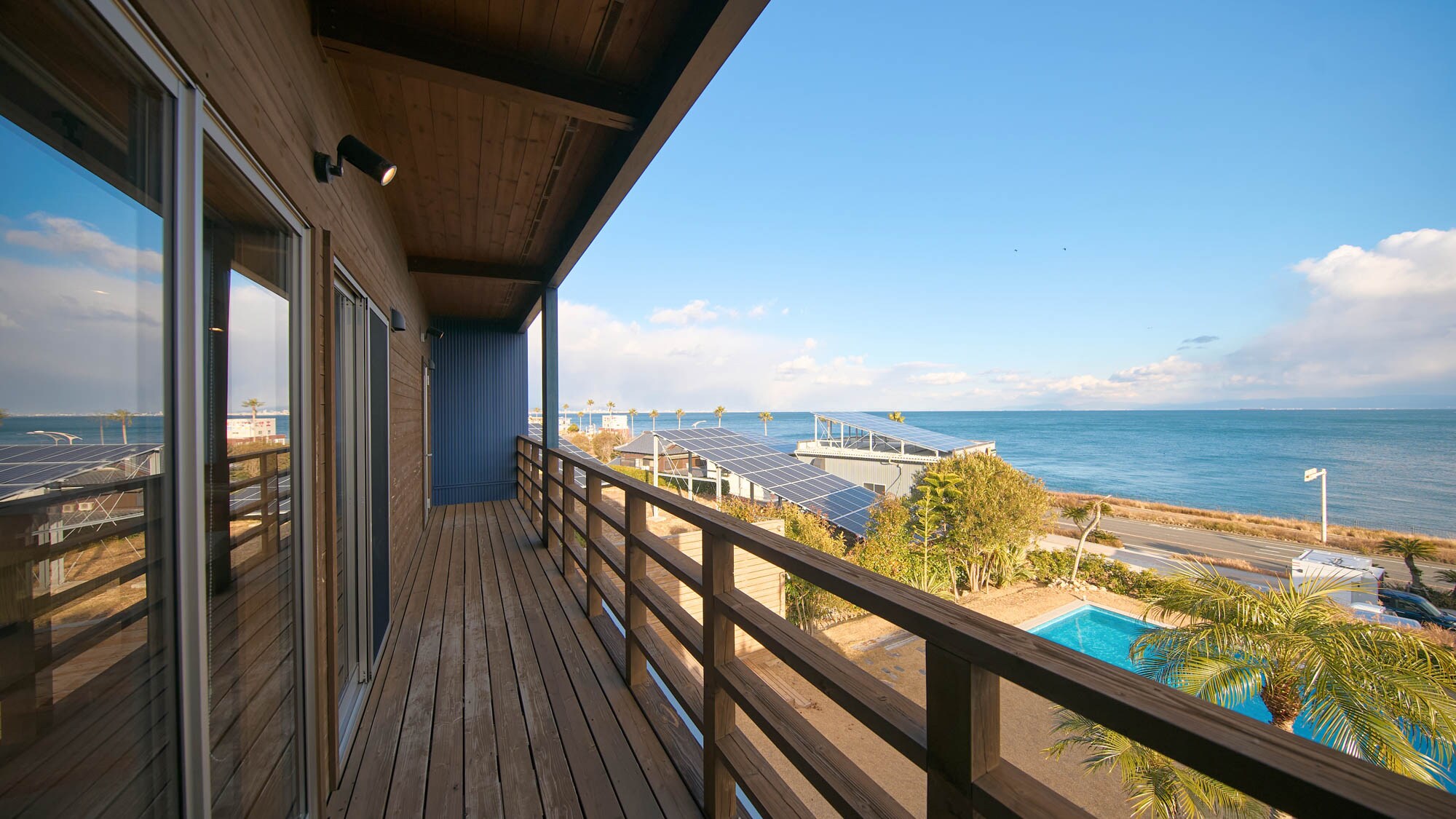 View from the second floor balcony