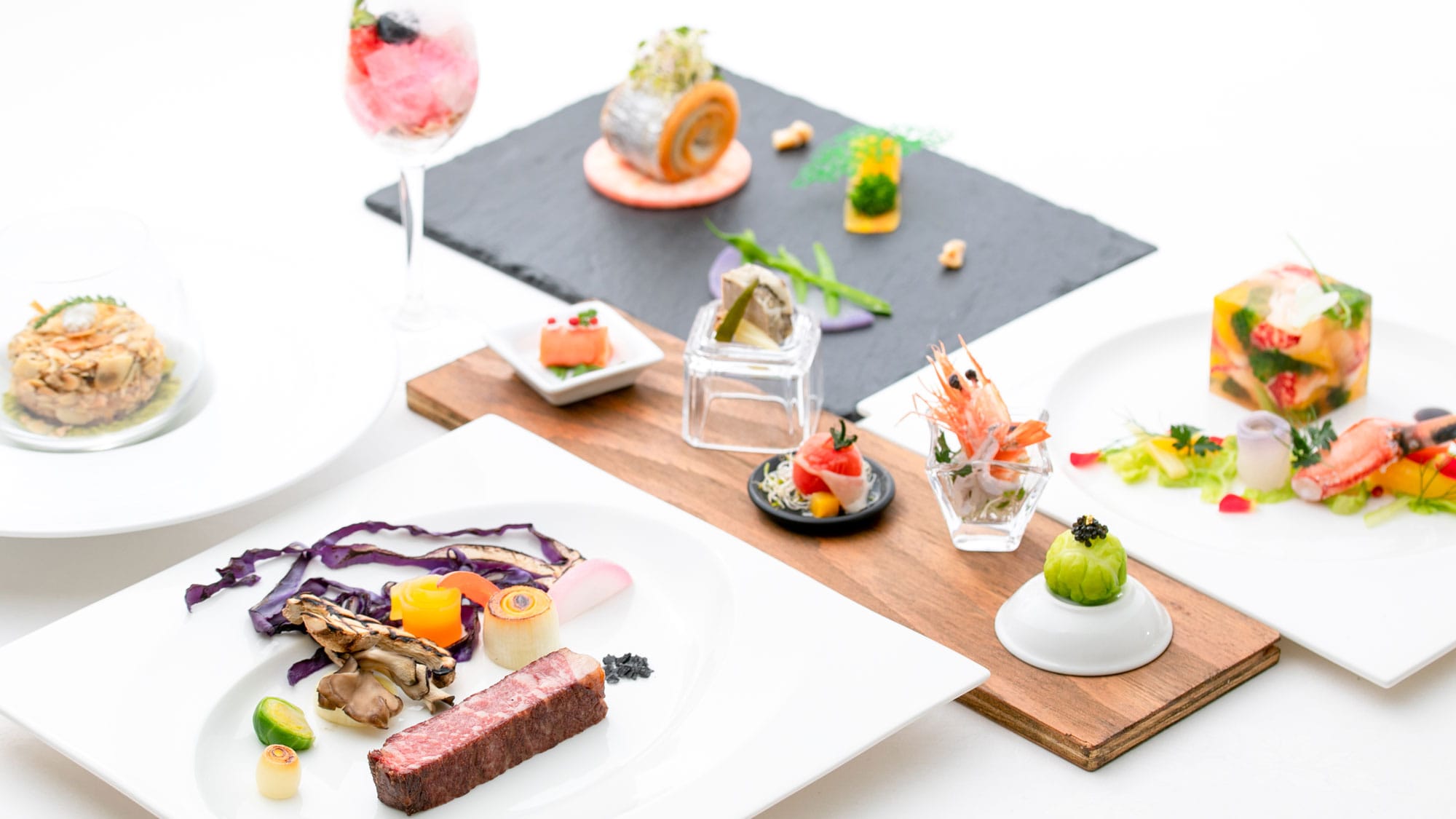 An example of a creative French dinner course