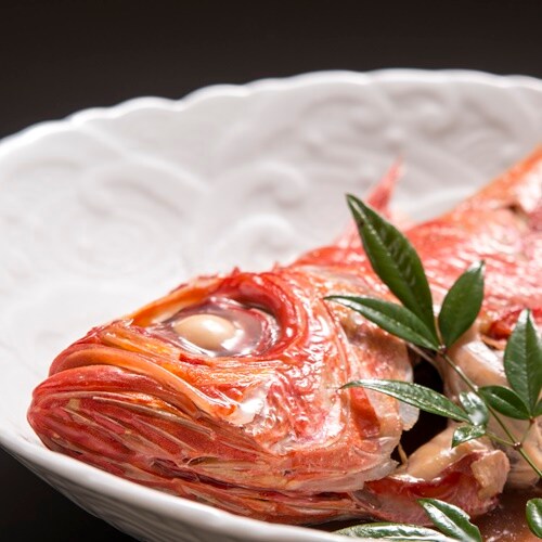 Contoh makan malam (ikan kakap emas rebus)★