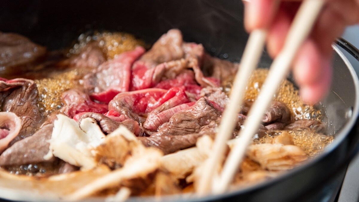 Image of Nara Prefecture beef sukiyaki hotpot