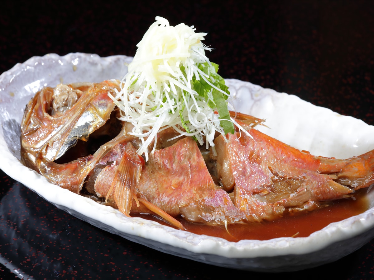 Whole boiled alfonsino