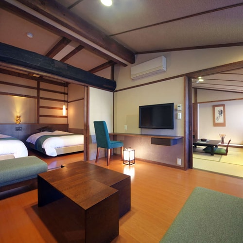 [Izumiyutei / Komakusa] Living room + Japanese-style room + Western-style bedroom <No smoking>