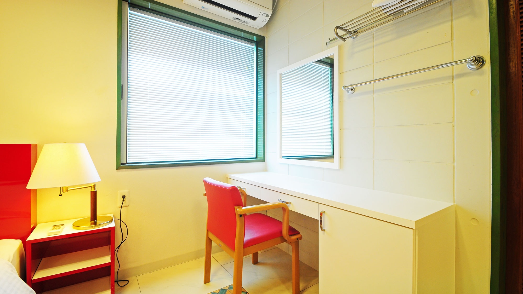Fusaka Main Building [Bedroom vanity next to the bed] This is a great feature for women.