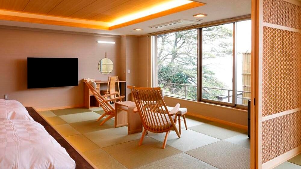 Opening in March 2024! New guest room "Special Room Ruri no Umi" (room with open-air bath)