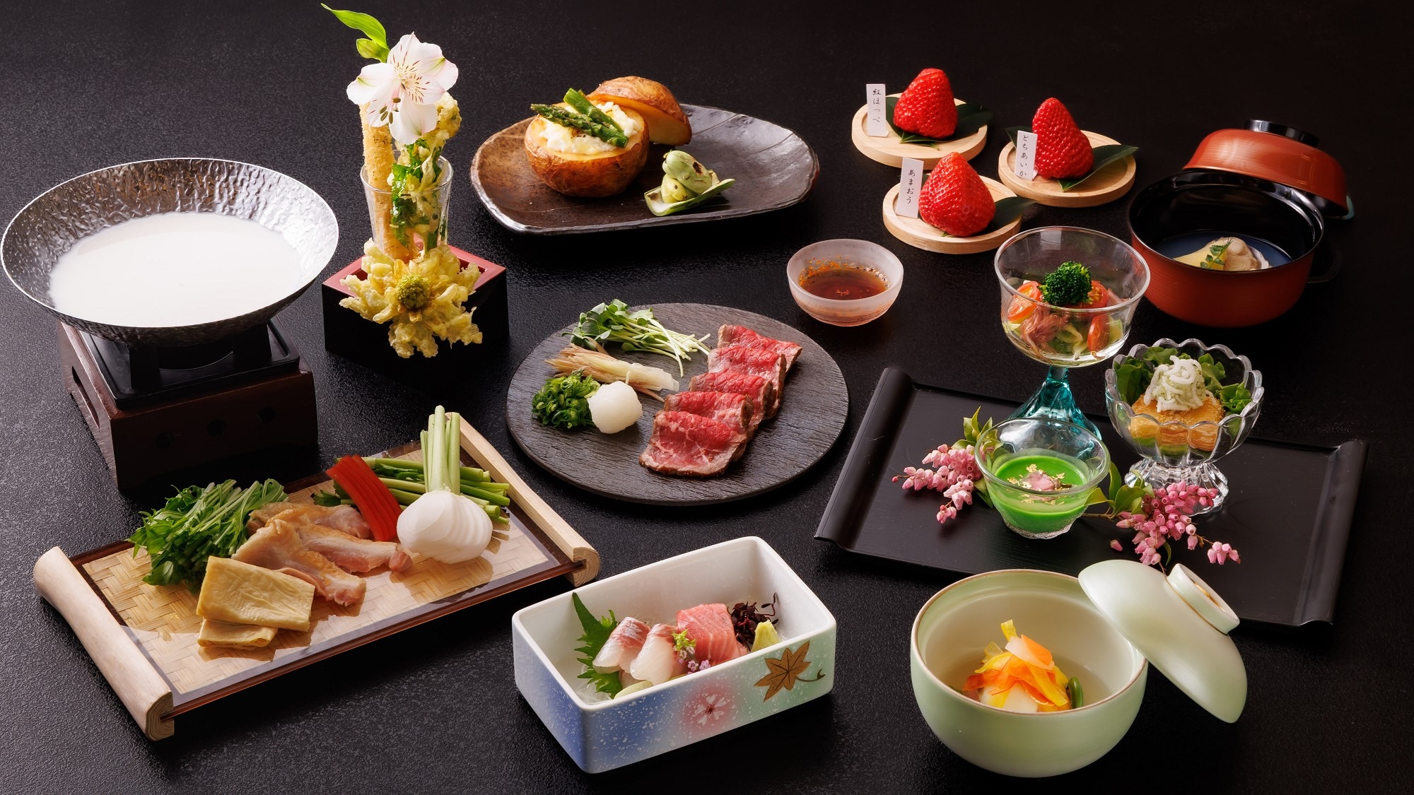 ■「時令懷石料理晚餐」範例