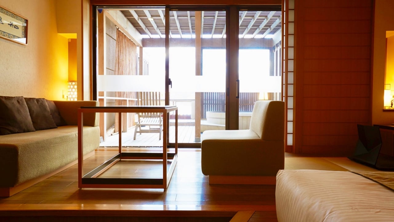 Yuunagi Building [Anniversary Floor (Twin room with open-air bath) 38㎡]