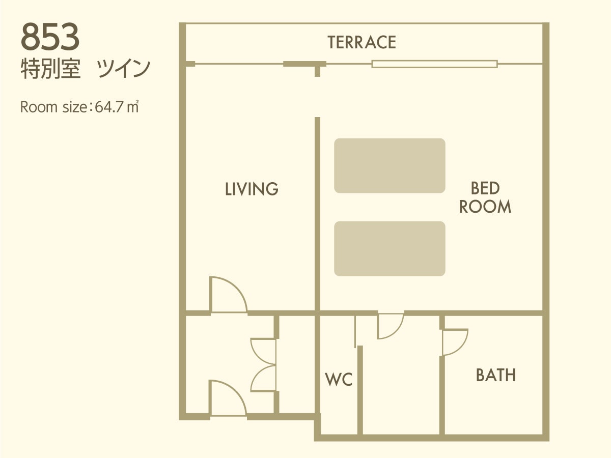 ห้องพิเศษเตียงแฝด 853