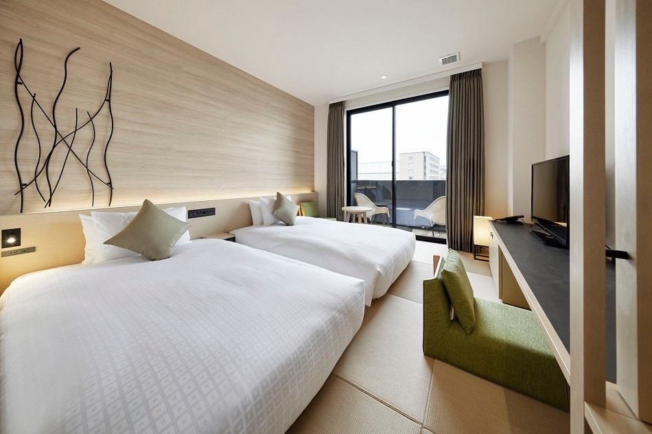 Comfort TATAMI twin room with terrace / 21.44㎡