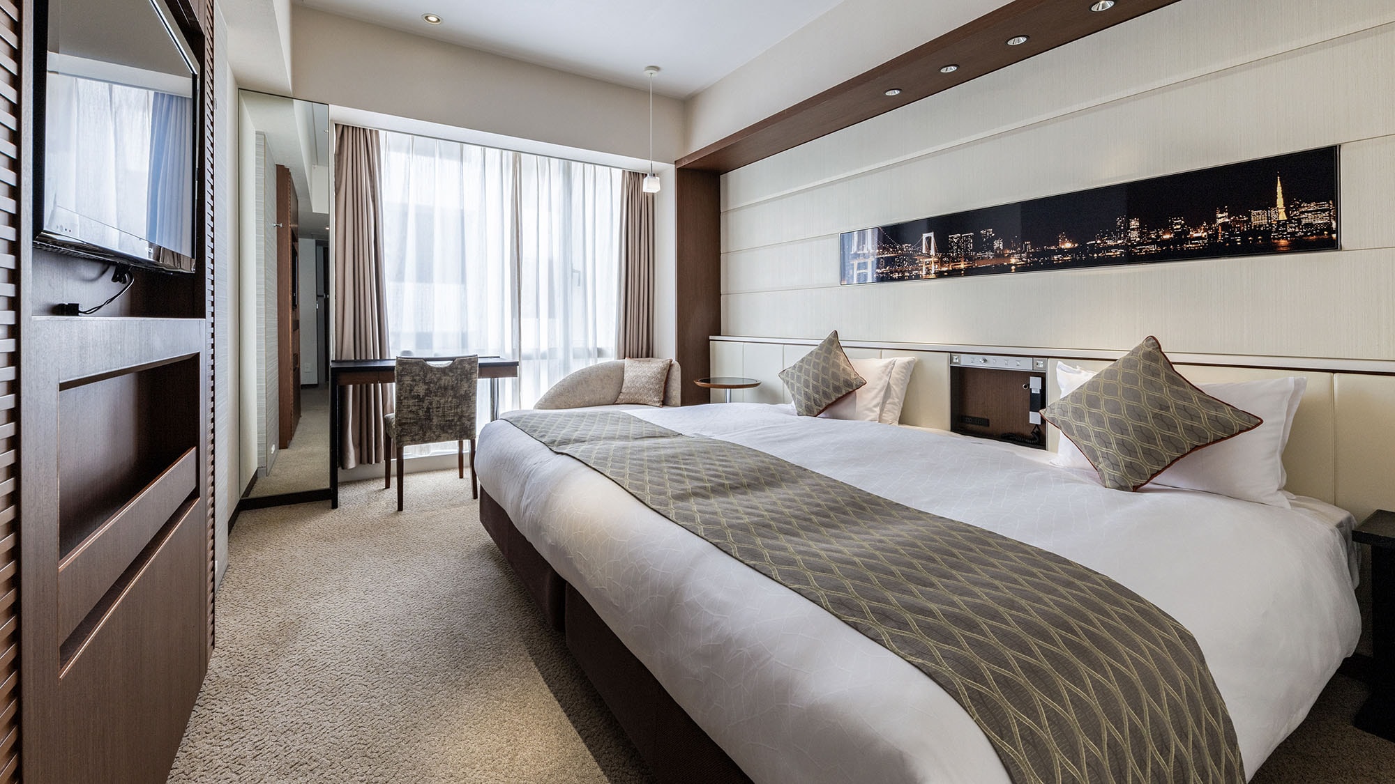 HOLLYWOOD TWIN / Hollywood Twin 24㎡, lebar tempat tidur 115cm x 195cm, 2 tempat tidur