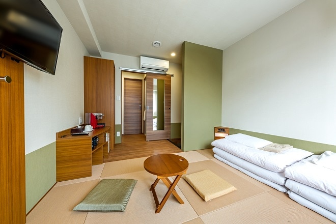 ห้องเตียงแฝดสไตล์ญี่ปุ่น (ห้องนอนกว้างขวาง/ห้องน้ำและห้องสุขาแยกกัน)